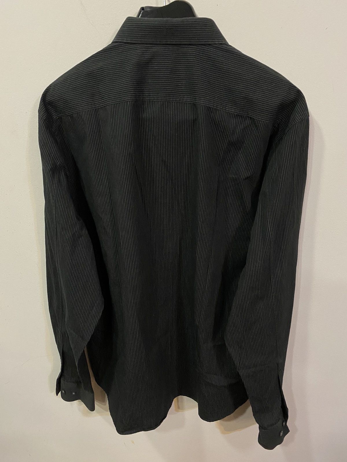 Yves Saint Laurent Black YSL Shirt Cotton Logo Yves Saint Laurent Shirt Size US S / EU 44-46 / 1 - 12 Thumbnail