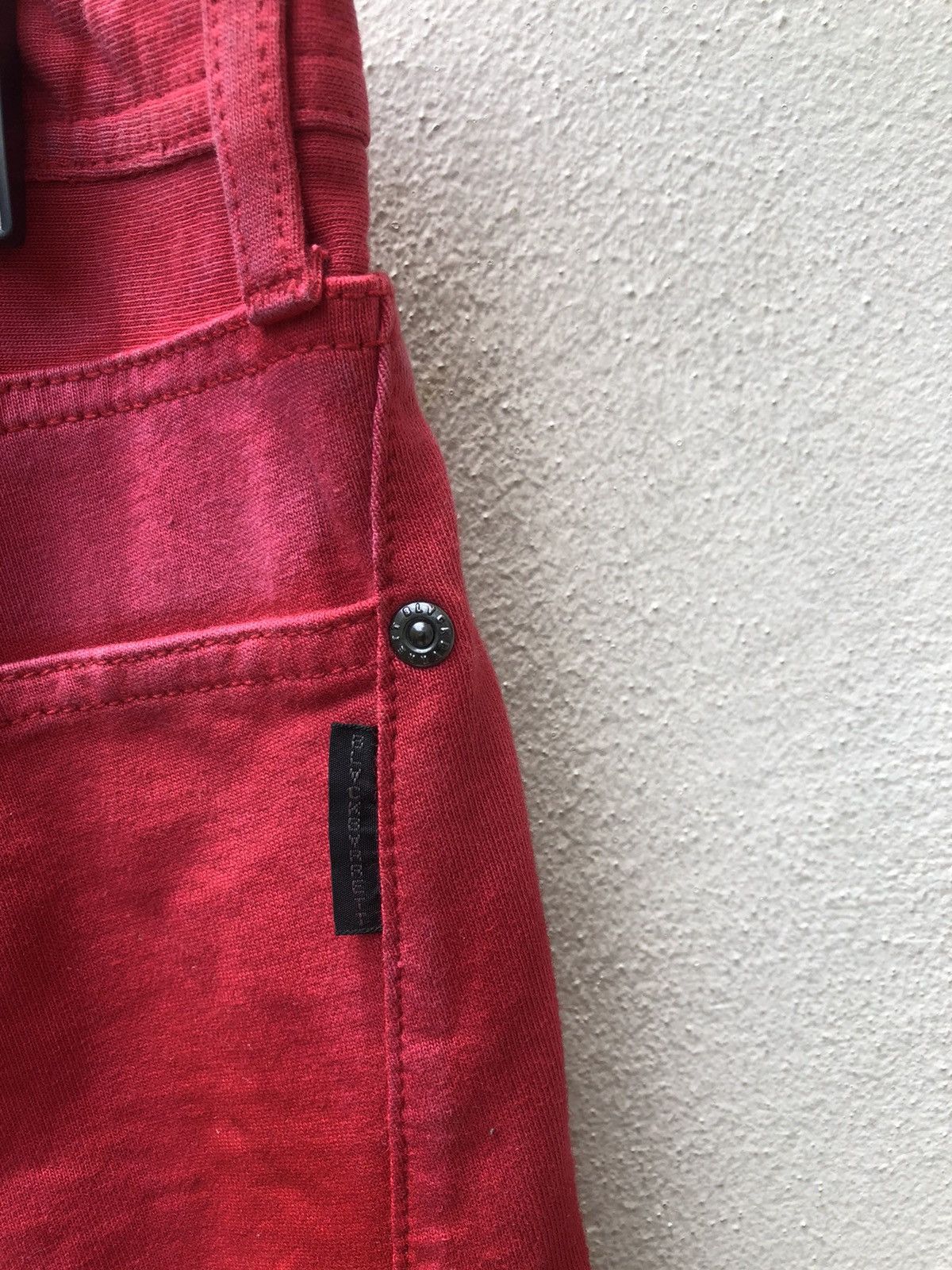 Neil Barrett Neil Barrett Black Barrett Made in Japan Red Pant Size US 31 - 16 Thumbnail