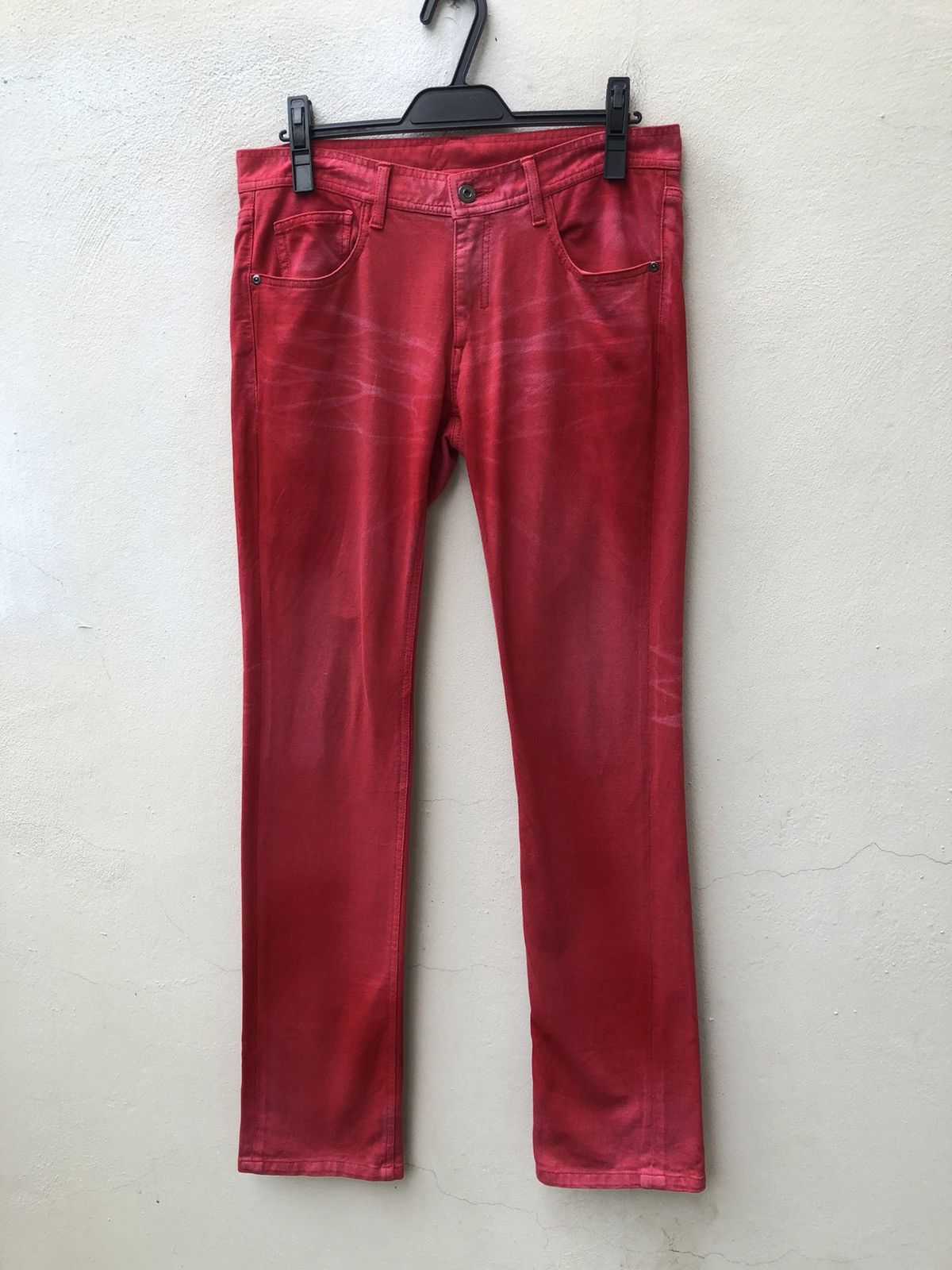 Neil Barrett Neil Barrett Black Barrett Made in Japan Red Pant Size US 31 - 6 Thumbnail