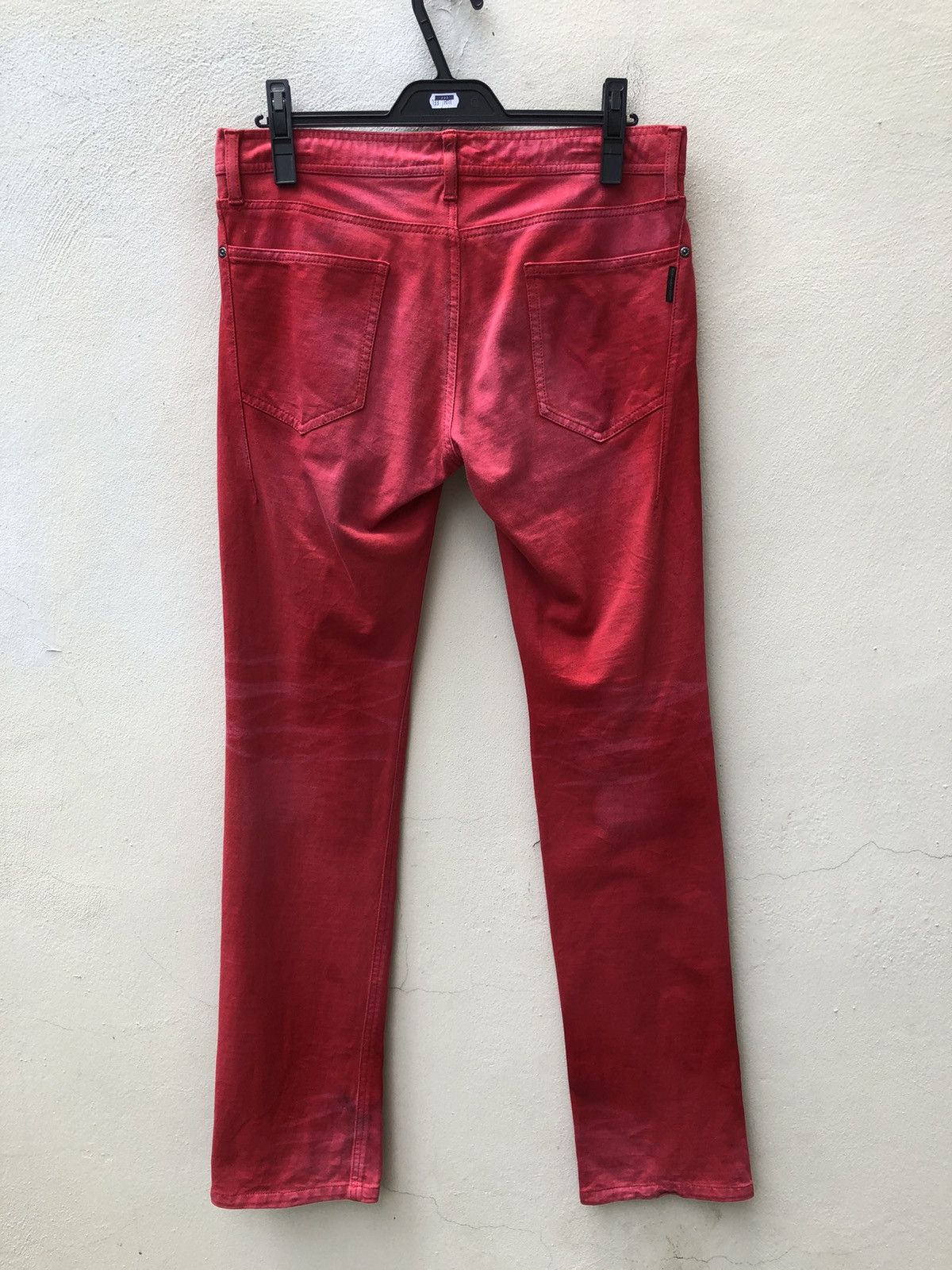 Neil Barrett Neil Barrett Black Barrett Made in Japan Red Pant Size US 31 - 14 Thumbnail