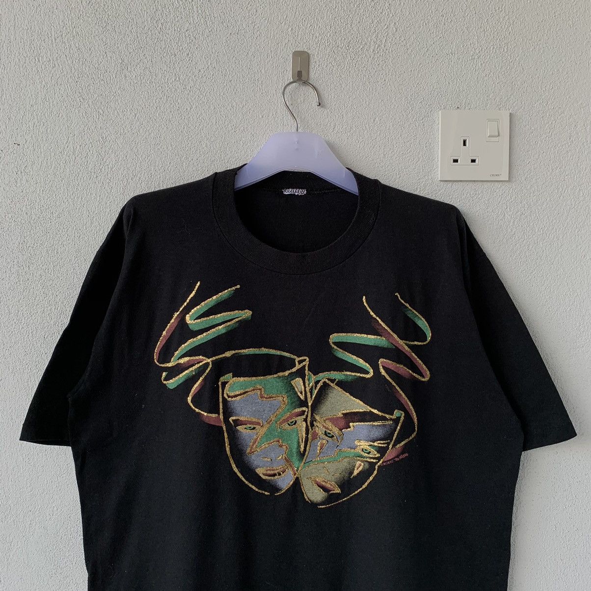 Vintage vintage OPERA mask t shirt big design.. vintage t shirt. Size US L / EU 52-54 / 3 - 2 Thumbnail