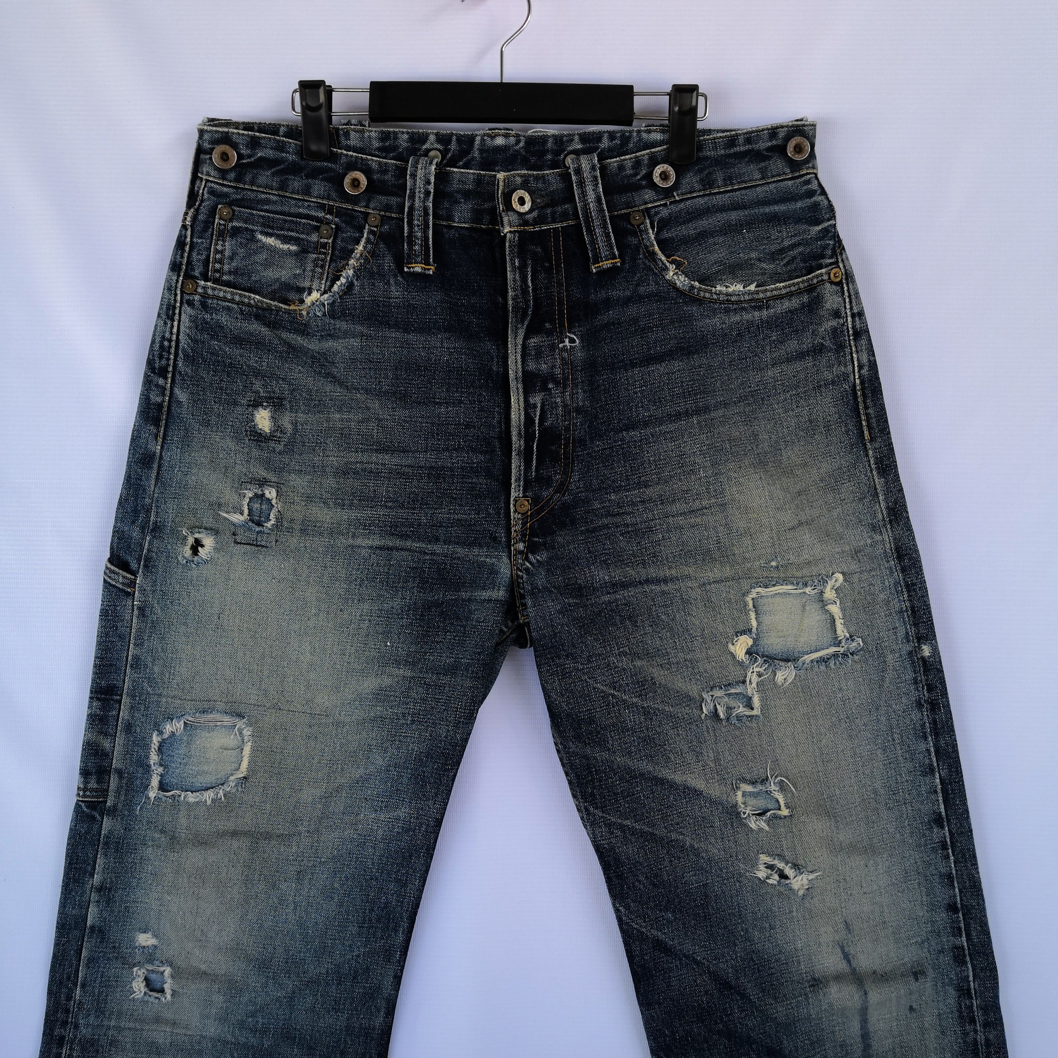 Polo Ralph Lauren Vintage Polo Ralph Lauren Selvedge Jeans Distressed Denim Size US 32 / EU 48 - 3 Thumbnail