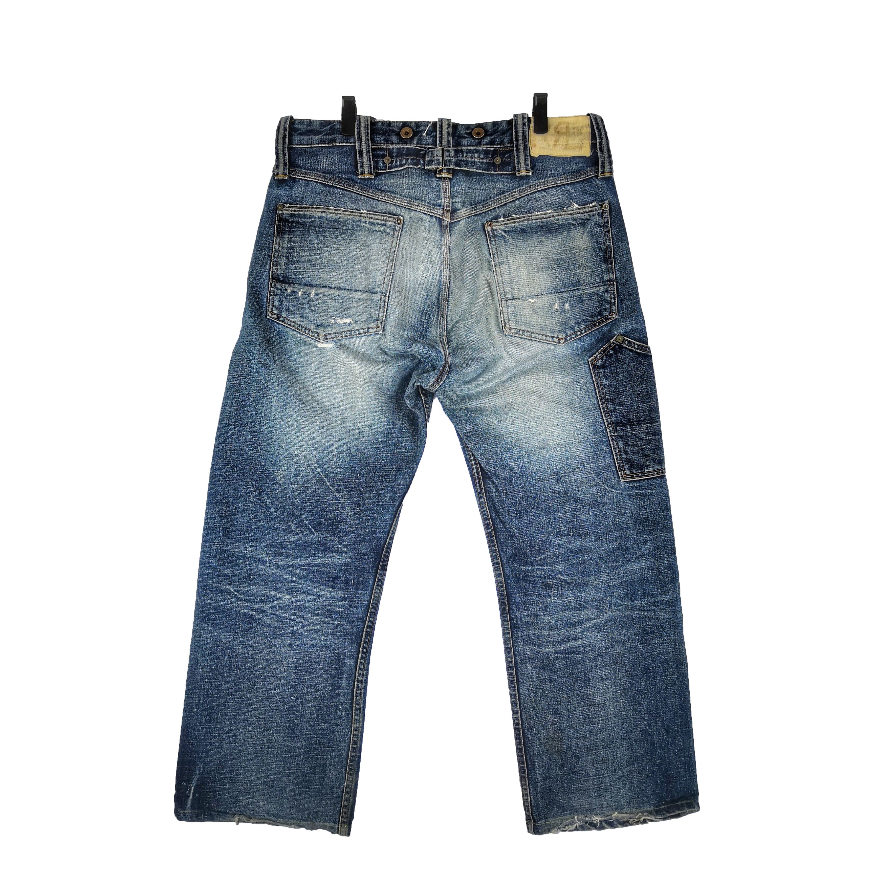 Polo Ralph Lauren Vintage Polo Ralph Lauren Selvedge Jeans Distressed Denim Size US 32 / EU 48 - 2 Thumbnail