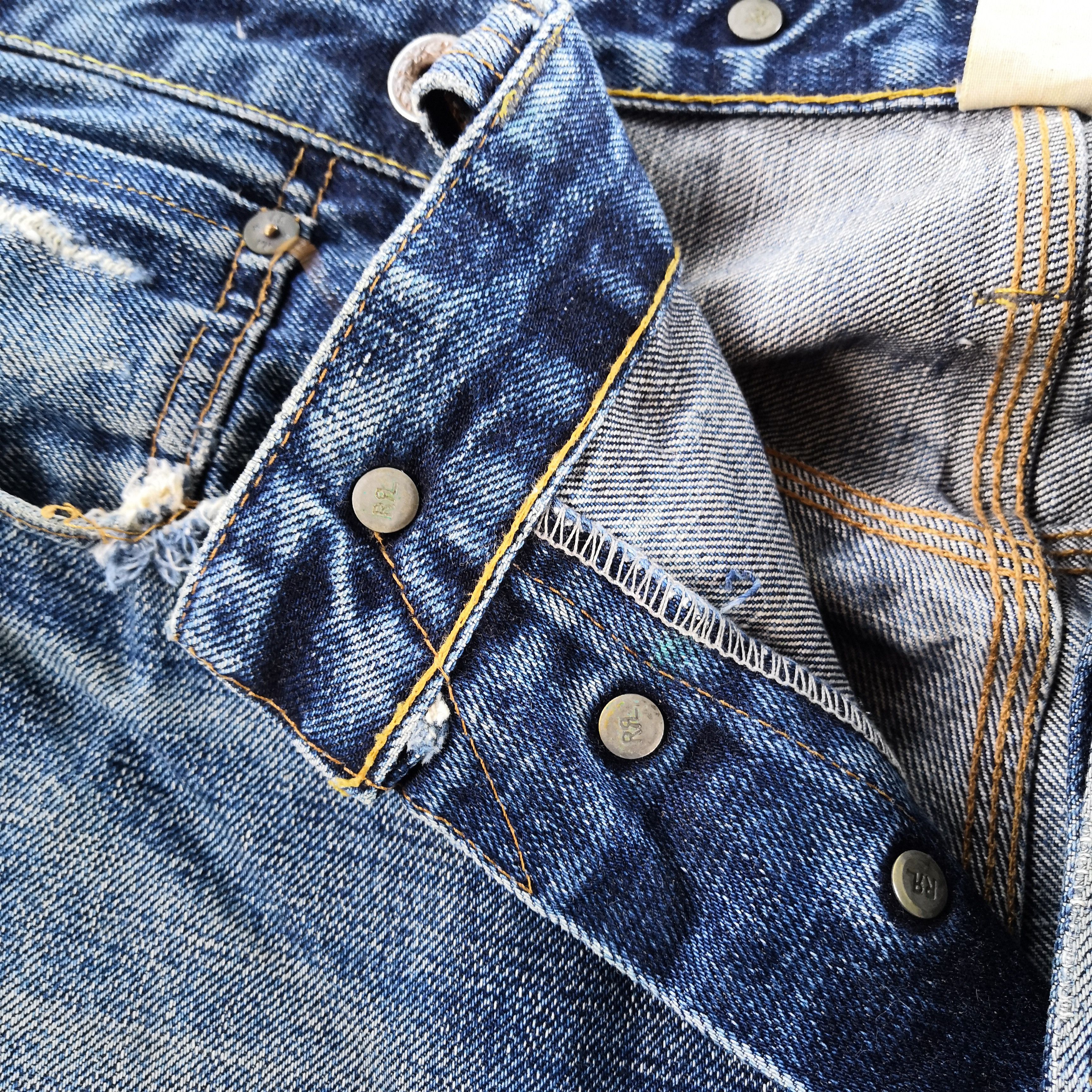 Polo Ralph Lauren Vintage Polo Ralph Lauren Selvedge Jeans Distressed Denim Size US 32 / EU 48 - 10 Thumbnail