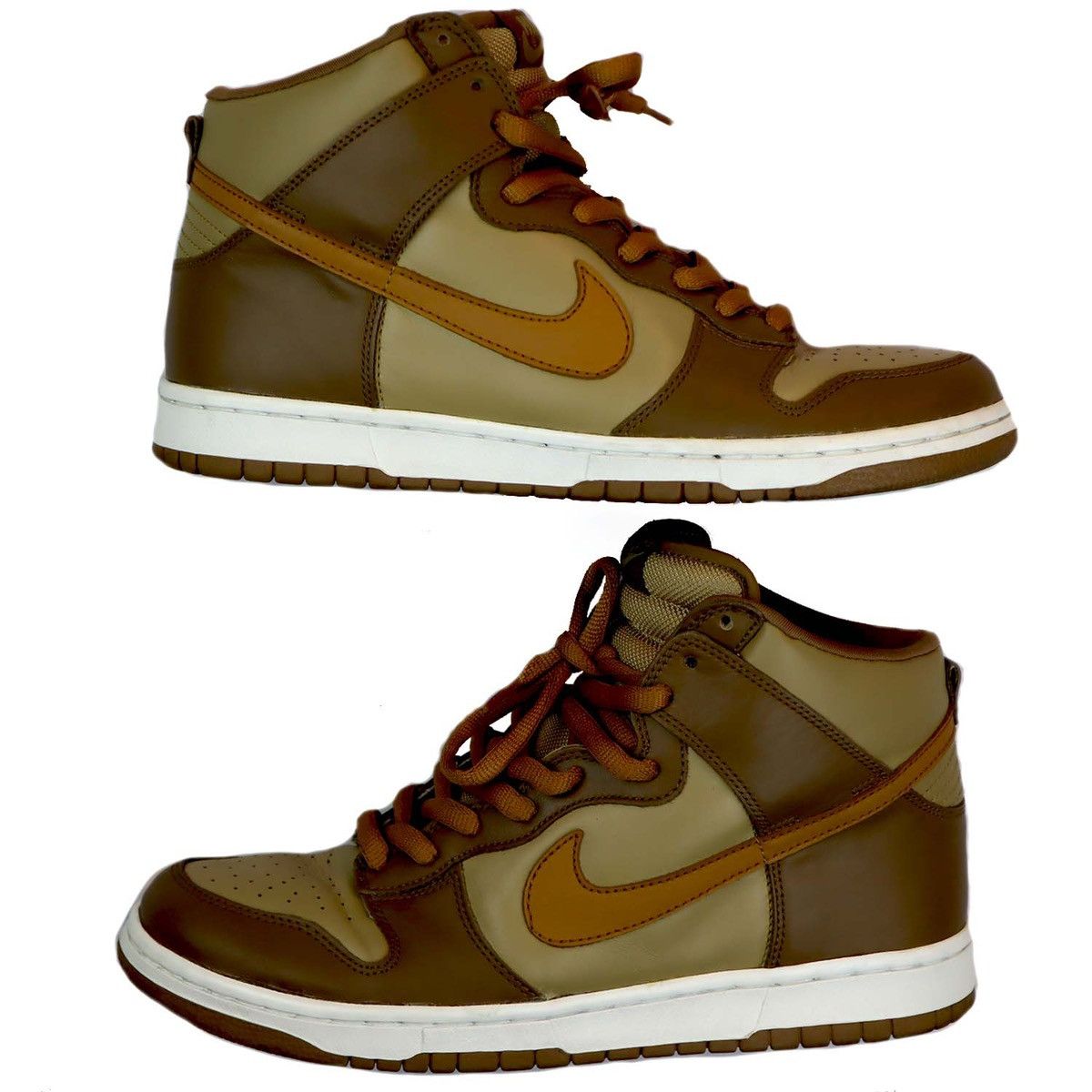 Nike 2002 Nike Dunk High - Maple-Taupe Size US 11 / EU 44 - 1 Thumbnail