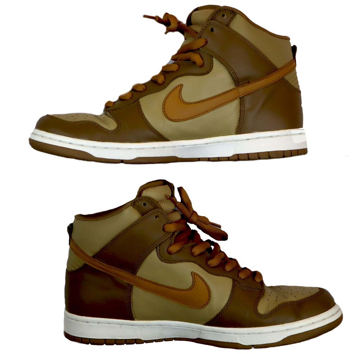 Nike 2002 Nike Dunk High - Maple-Taupe Size US 11 / EU 44 - 2 Thumbnail
