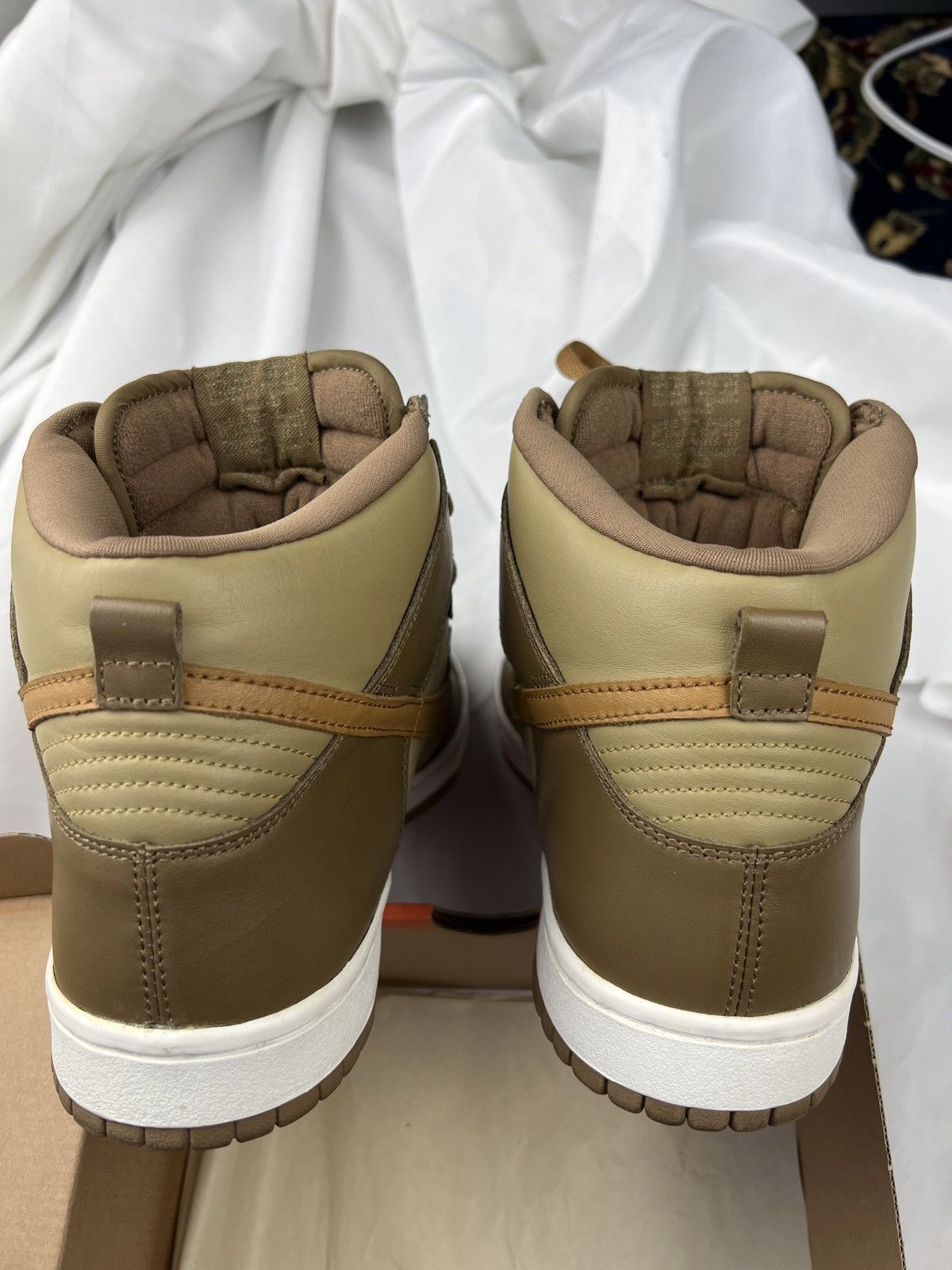 Nike 2002 Nike Dunk High - Maple-Taupe Size US 11 / EU 44 - 5 Thumbnail