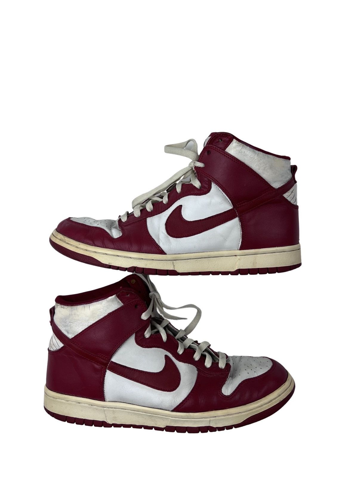 Nike × Vintage 2002 Dunk High Varsity Red | Varsity Red-White Size US 11 / EU 44 - 1 Thumbnail