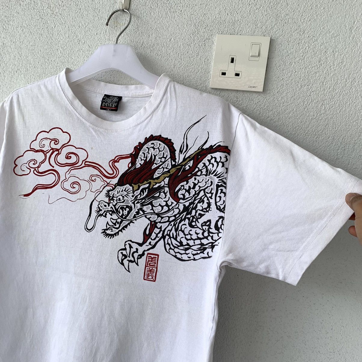 Japanese Brand SUKAJAN DRAGON t shirt spell out big design Size US M / EU 48-50 / 2 - 11 Thumbnail