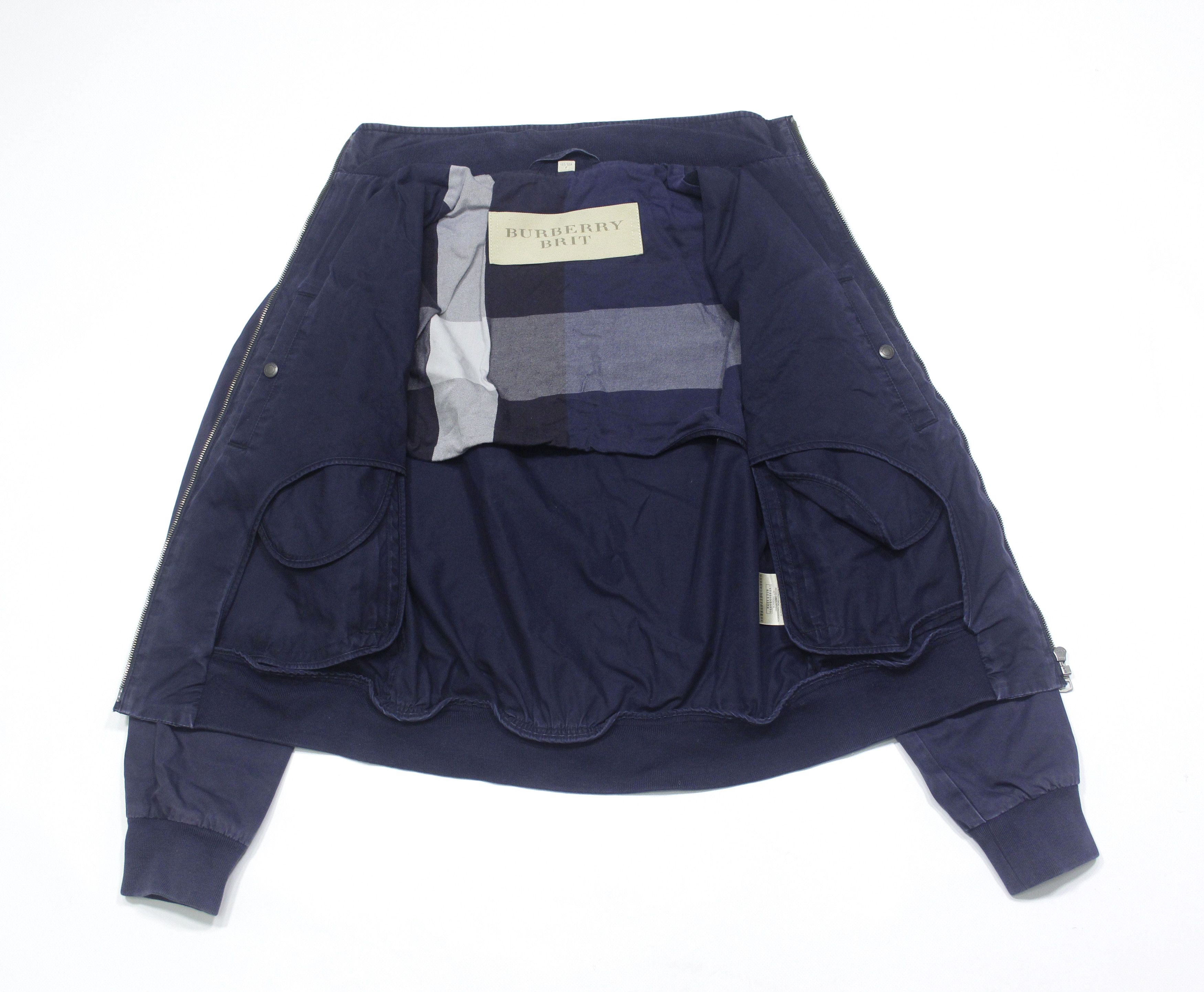 Burberry Brit Nova Check Lining Washed Bomber Jacket Size US S / EU 44-46 / 1 - 3 Thumbnail
