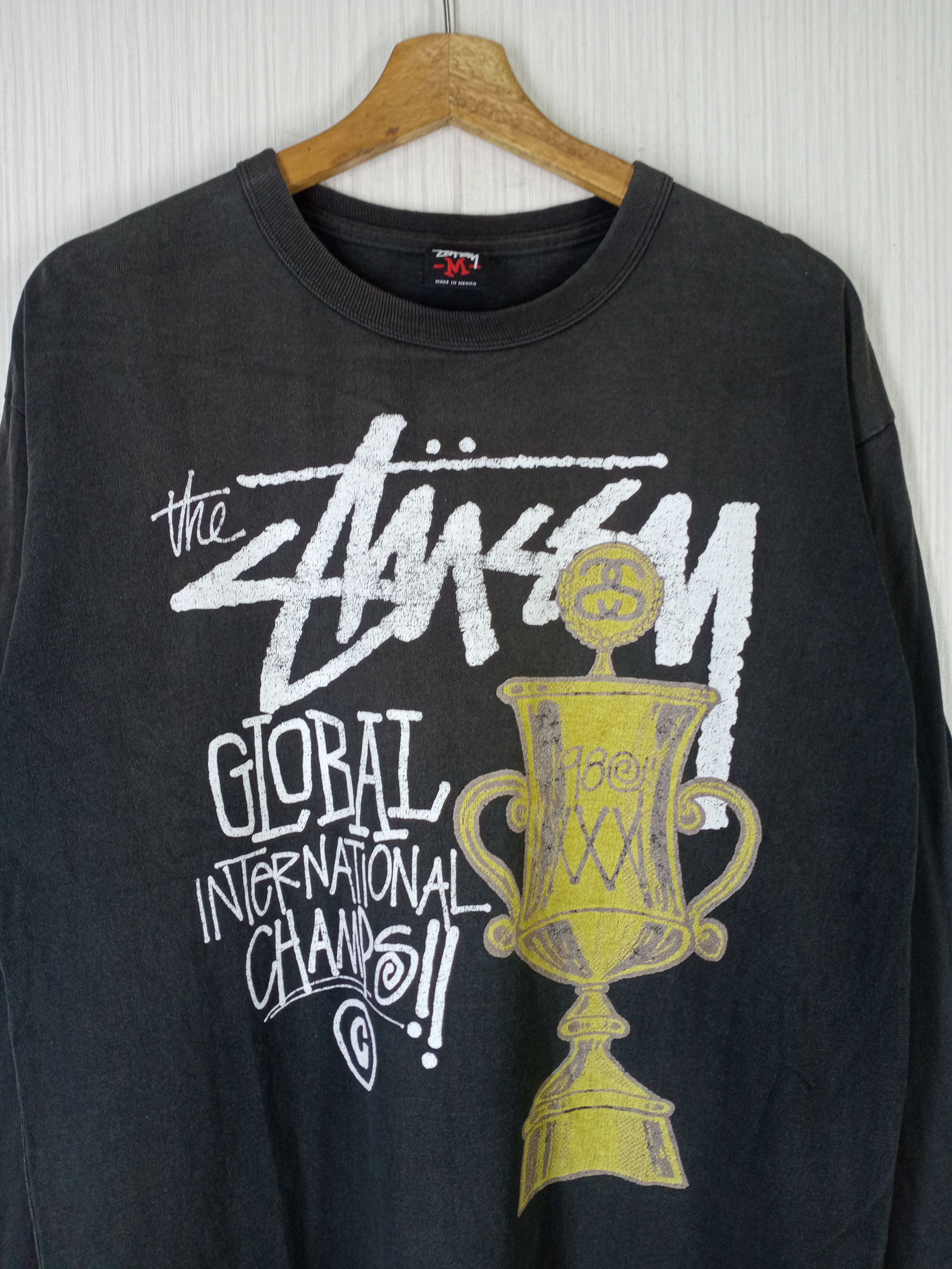 Stussy Vintage Distressed Stussy International Long sleeve Tee Size US M / EU 48-50 / 2 - 2 Thumbnail
