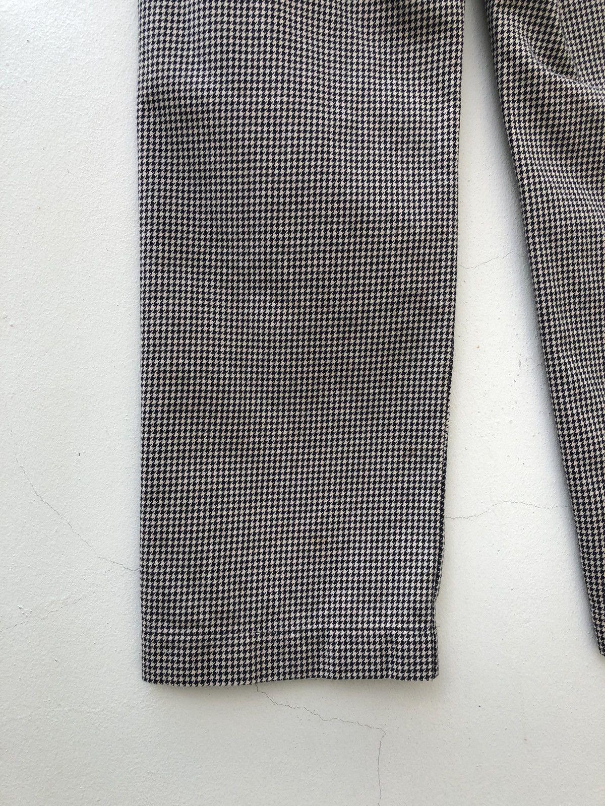 Vintage Team Of Beat*en Made in Japan Houndstooth Khaki Trouser Pant Size US 30 / EU 46 - 15 Thumbnail