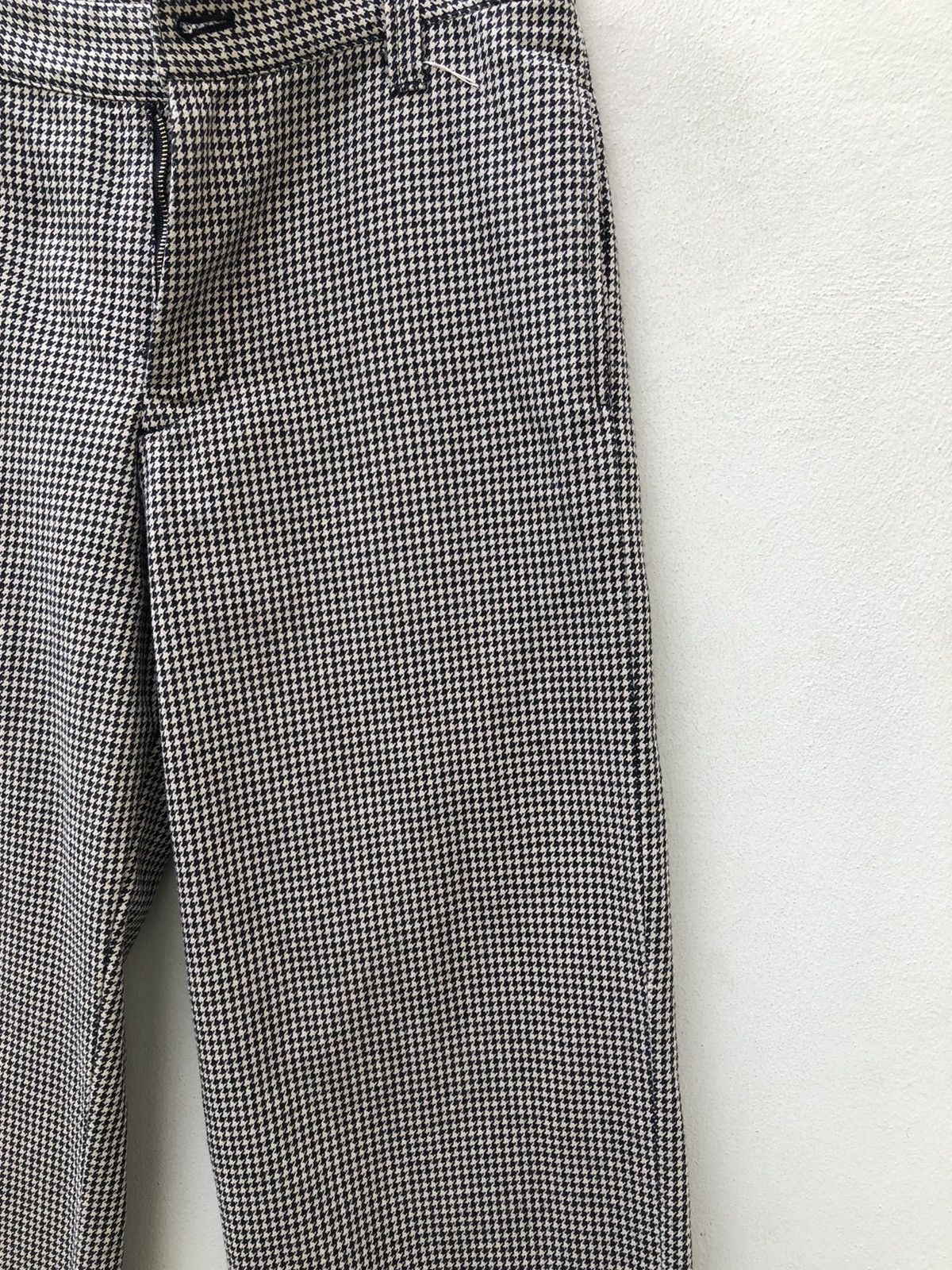 Vintage Team Of Beat*en Made in Japan Houndstooth Khaki Trouser Pant Size US 30 / EU 46 - 9 Thumbnail