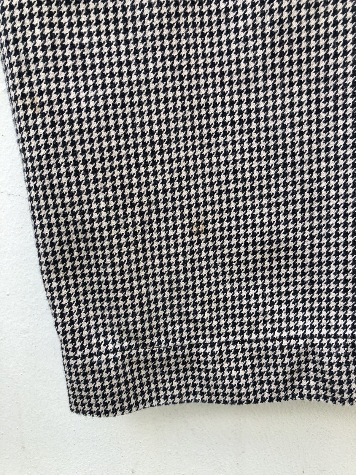 Vintage Team Of Beat*en Made in Japan Houndstooth Khaki Trouser Pant Size US 30 / EU 46 - 11 Thumbnail