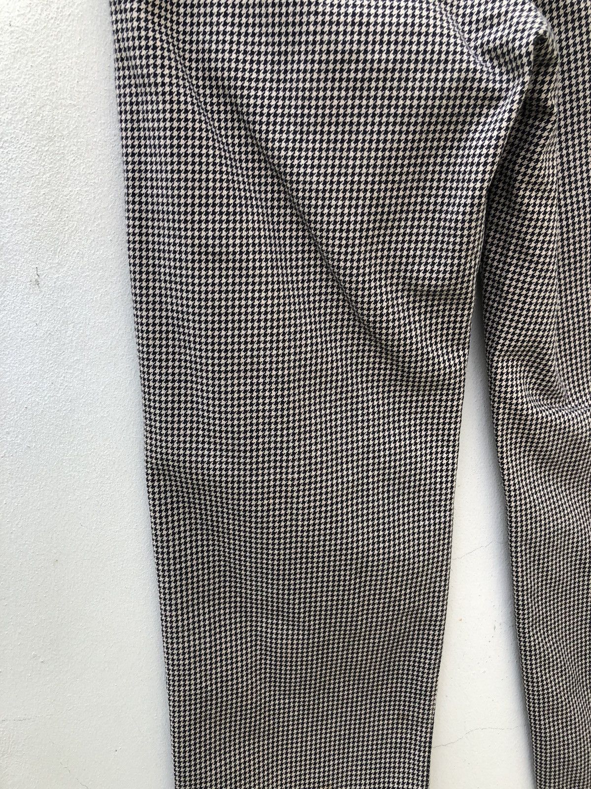 Vintage Team Of Beat*en Made in Japan Houndstooth Khaki Trouser Pant Size US 30 / EU 46 - 14 Thumbnail
