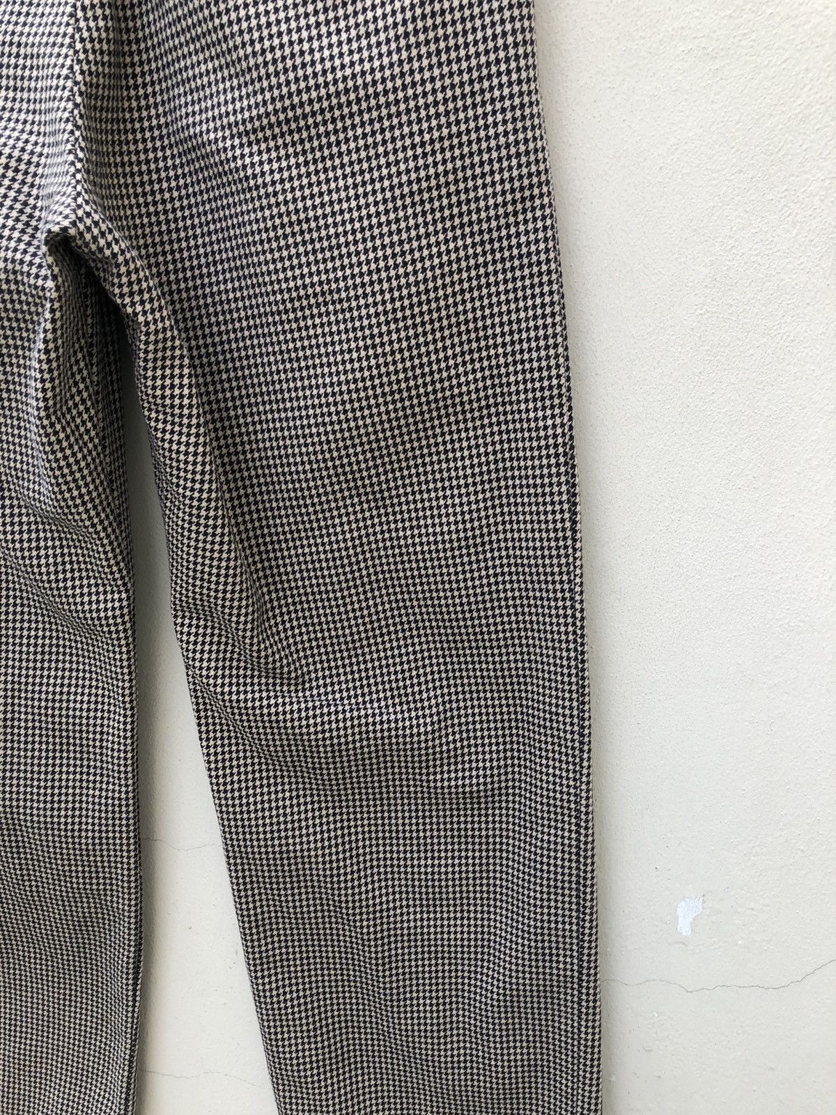 Vintage Team Of Beat*en Made in Japan Houndstooth Khaki Trouser Pant Size US 30 / EU 46 - 18 Thumbnail