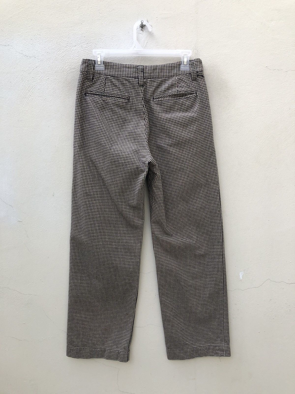 Vintage Team Of Beat*en Made in Japan Houndstooth Khaki Trouser Pant Size US 30 / EU 46 - 12 Thumbnail