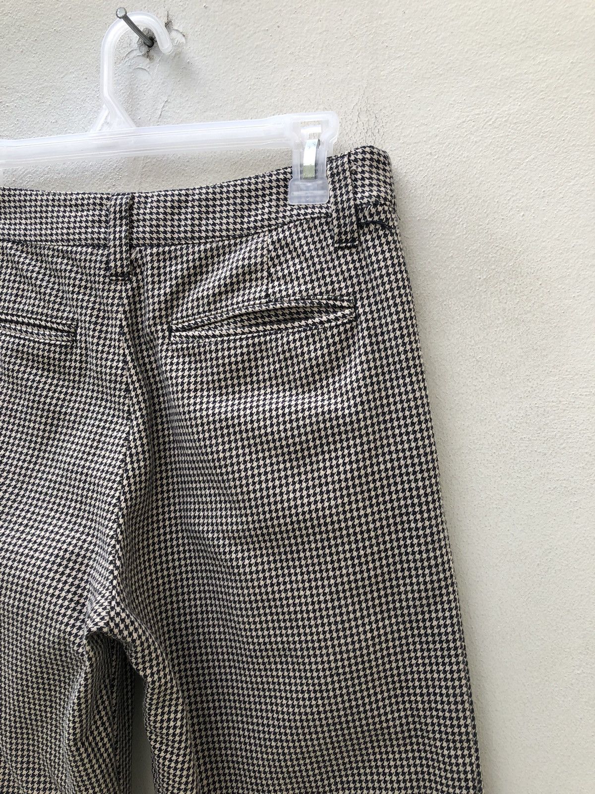 Vintage Team Of Beat*en Made in Japan Houndstooth Khaki Trouser Pant Size US 30 / EU 46 - 17 Thumbnail