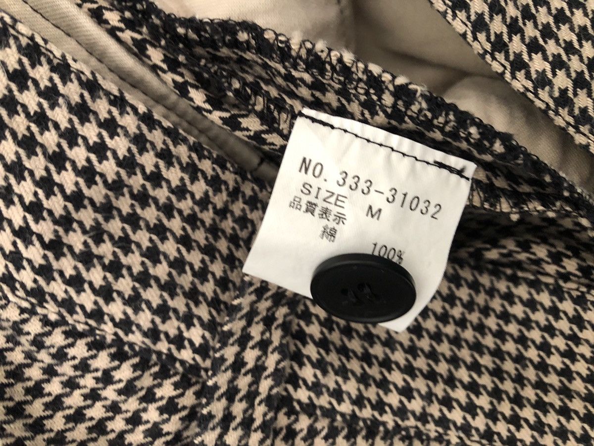 Vintage Team Of Beat*en Made in Japan Houndstooth Khaki Trouser Pant Size US 30 / EU 46 - 23 Thumbnail