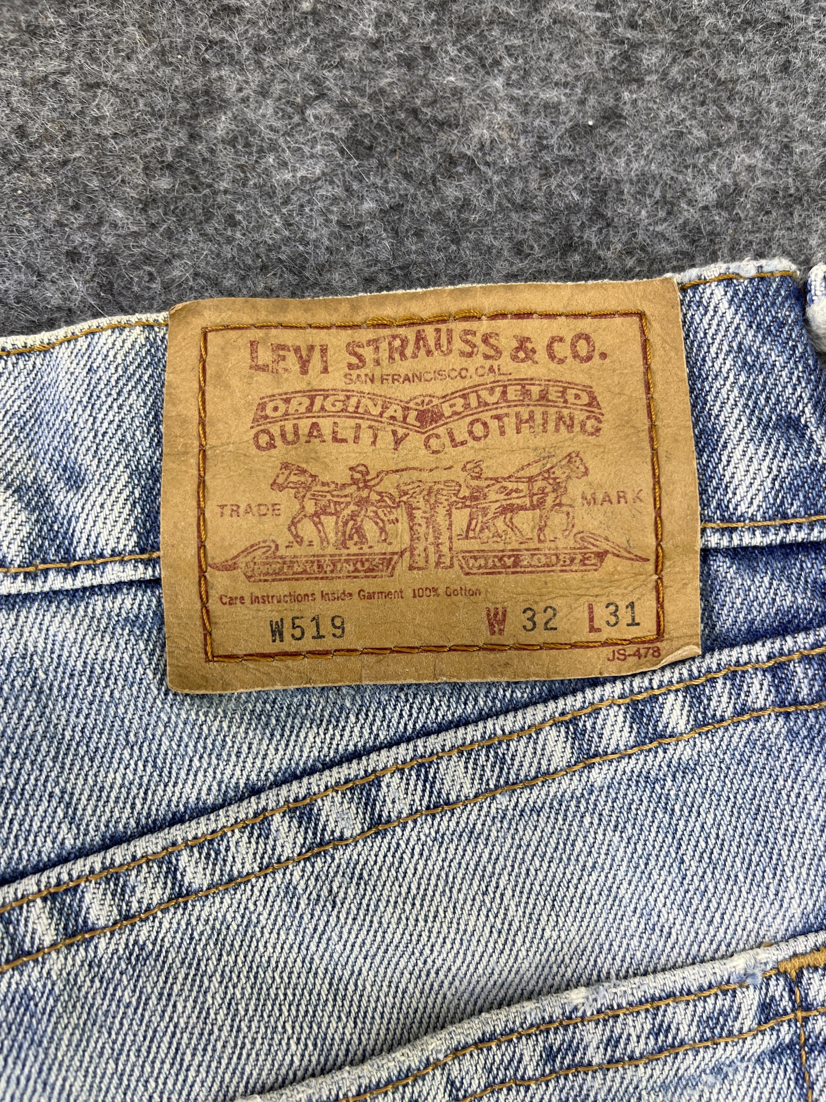 Levi's 90's Vintage Levis 511 Distressed Jeans - J911 Size 29" - 18 Thumbnail