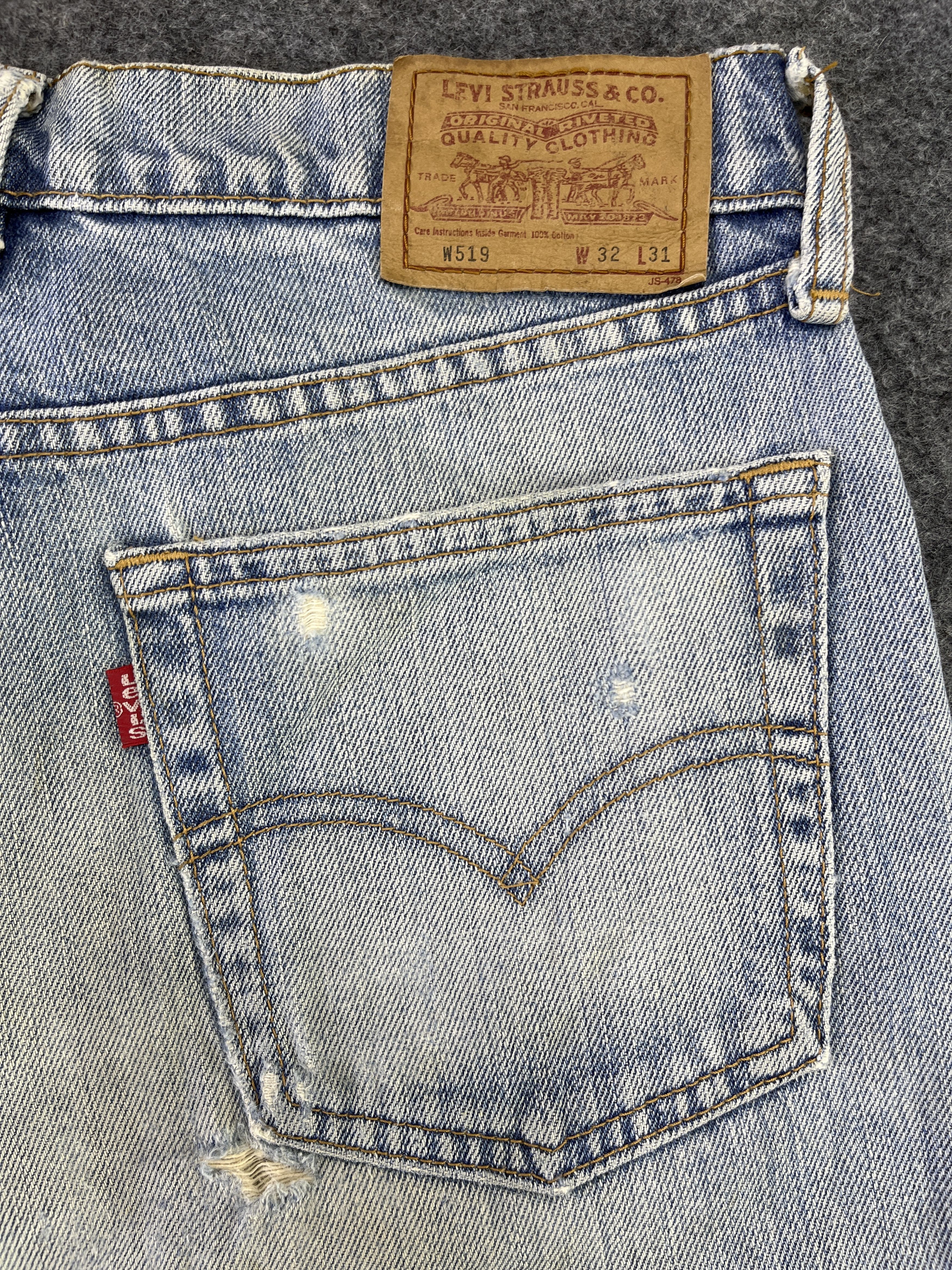 Levi's 90's Vintage Levis 511 Distressed Jeans - J911 Size 29" - 17 Thumbnail