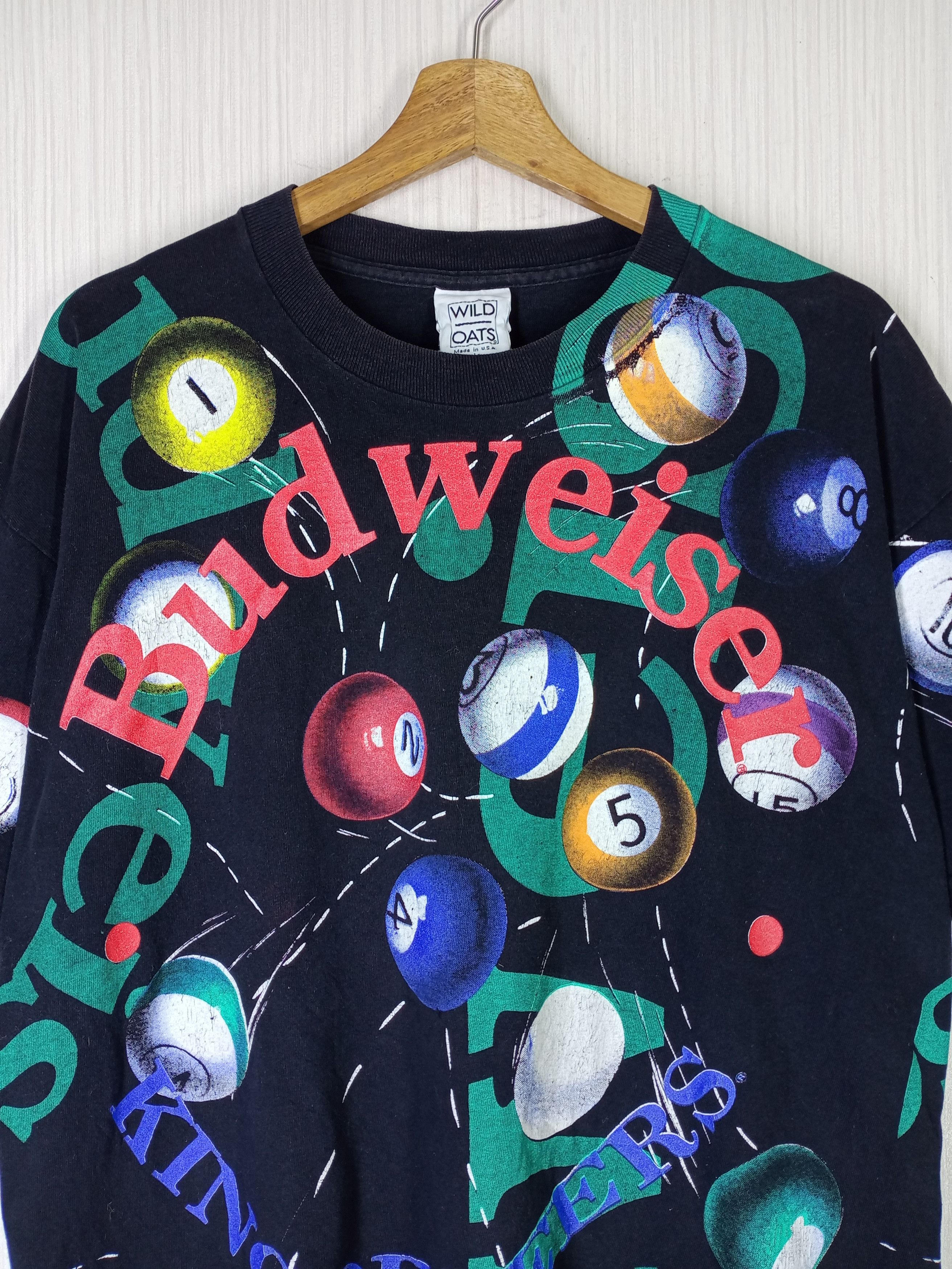 Budweiser Rare Vintage 90s Wild Oats Budweiser All Over Print Size US L / EU 52-54 / 3 - 3 Thumbnail
