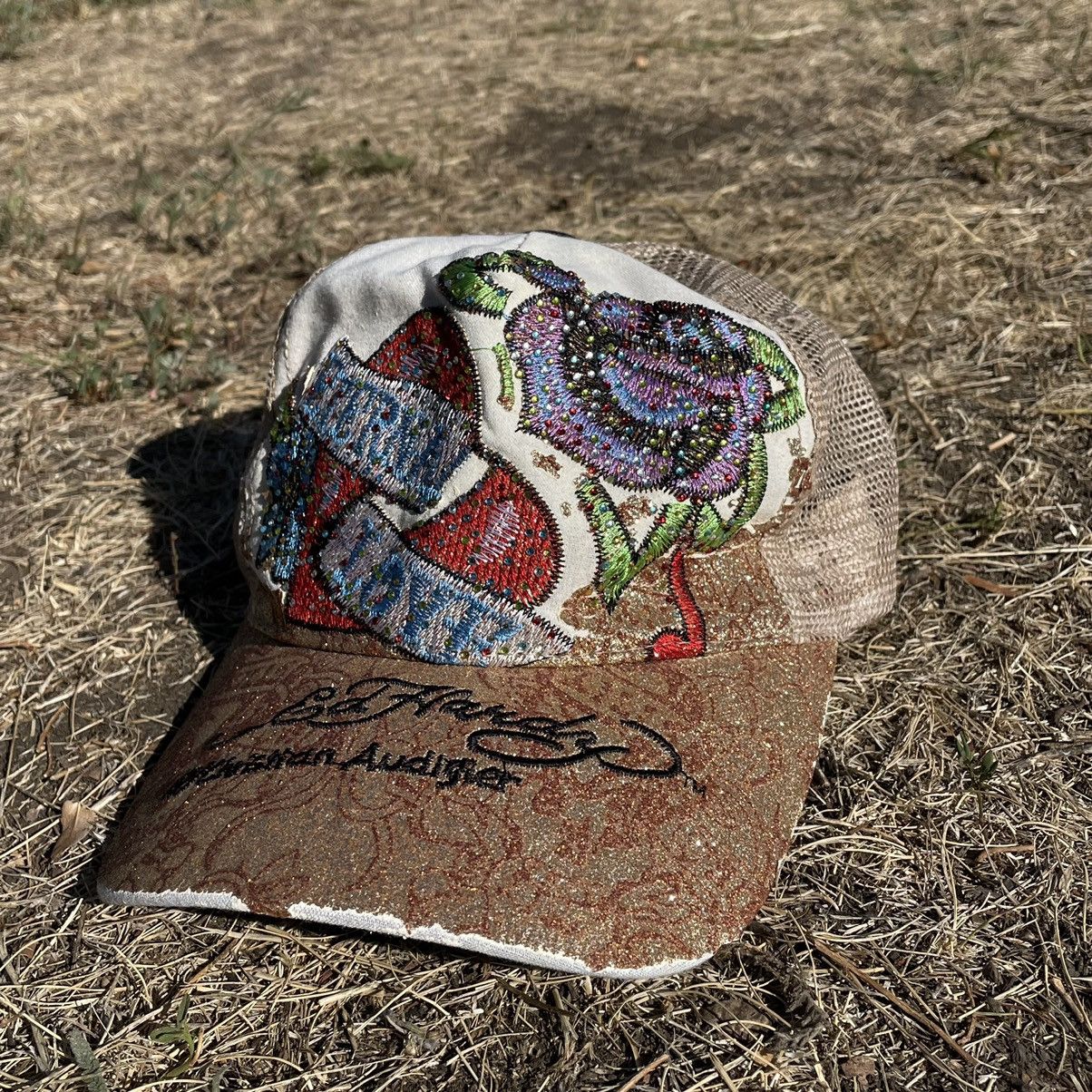 Vintage Vintage Y2K Ed Hardy Christian Audigier Trucker Hat Faded OS Size ONE SIZE - 3 Thumbnail