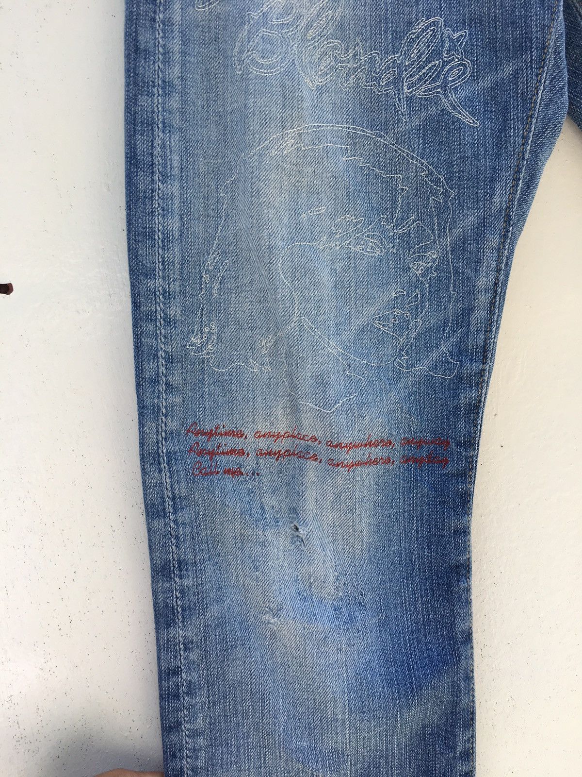 Hysteric Glamour Hysteric Printed Blondie Band & Metal Spike Side Pocket Size US 28 / EU 44 - 6 Thumbnail