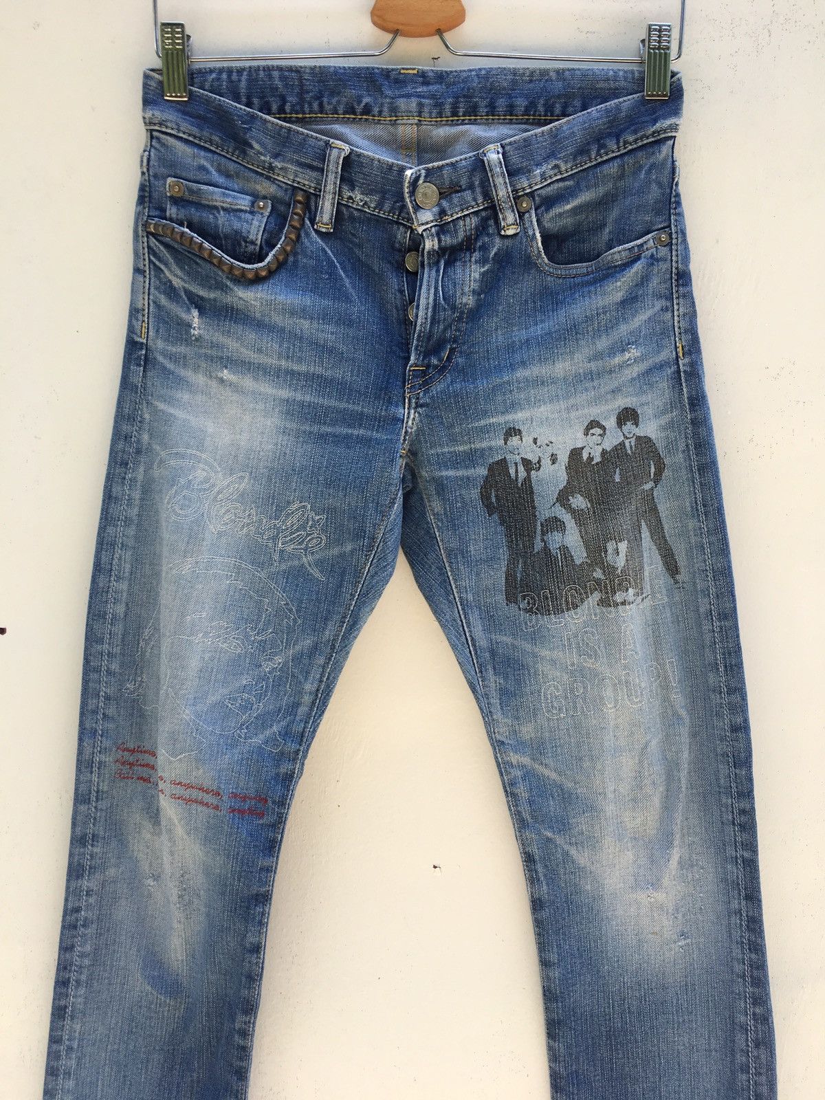 Hysteric Glamour Hysteric Printed Blondie Band & Metal Spike Side Pocket Size US 28 / EU 44 - 4 Thumbnail