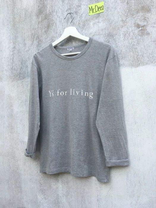 Yohji Yamamoto Rare Vintage Made in Japan Y’s for Living Spell Out T shirt Size US S / EU 44-46 / 1 - 2 Thumbnail