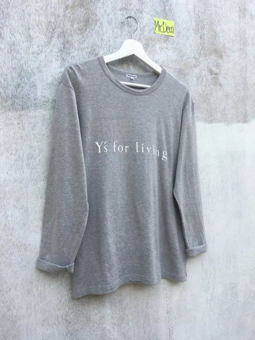 Yohji Yamamoto Rare Vintage Made in Japan Y’s for Living Spell Out T shirt Size US S / EU 44-46 / 1 - 3 Thumbnail