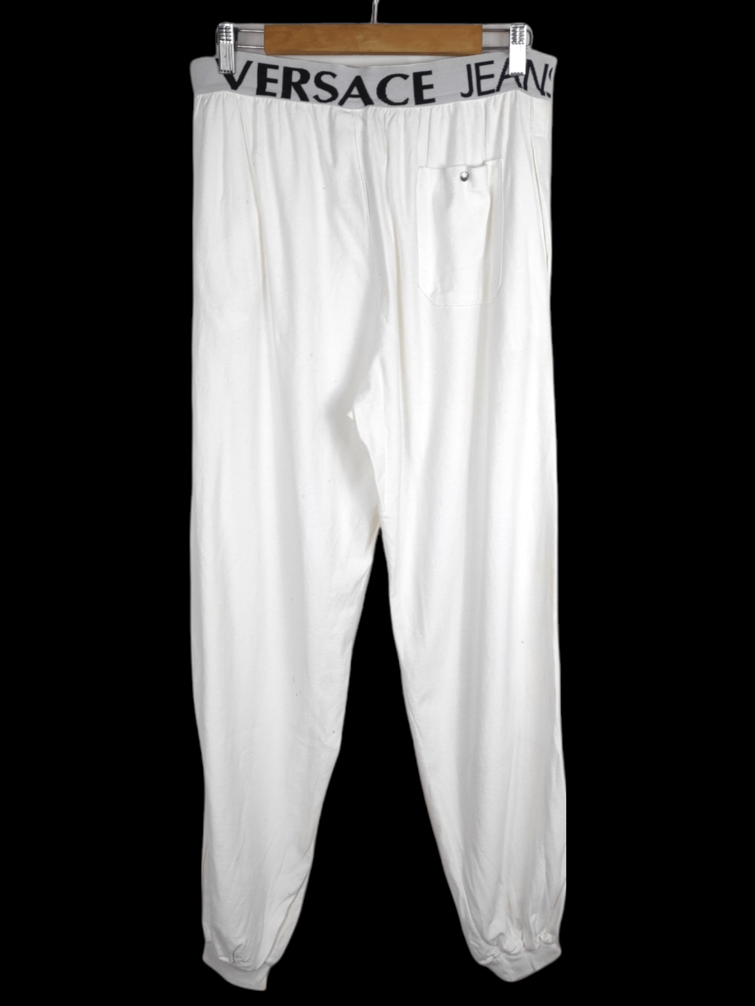 image of Archival Clothing x Versace Vintage Versace Medusa Rapper Sweatpants/pants in White, Men's (Size 30