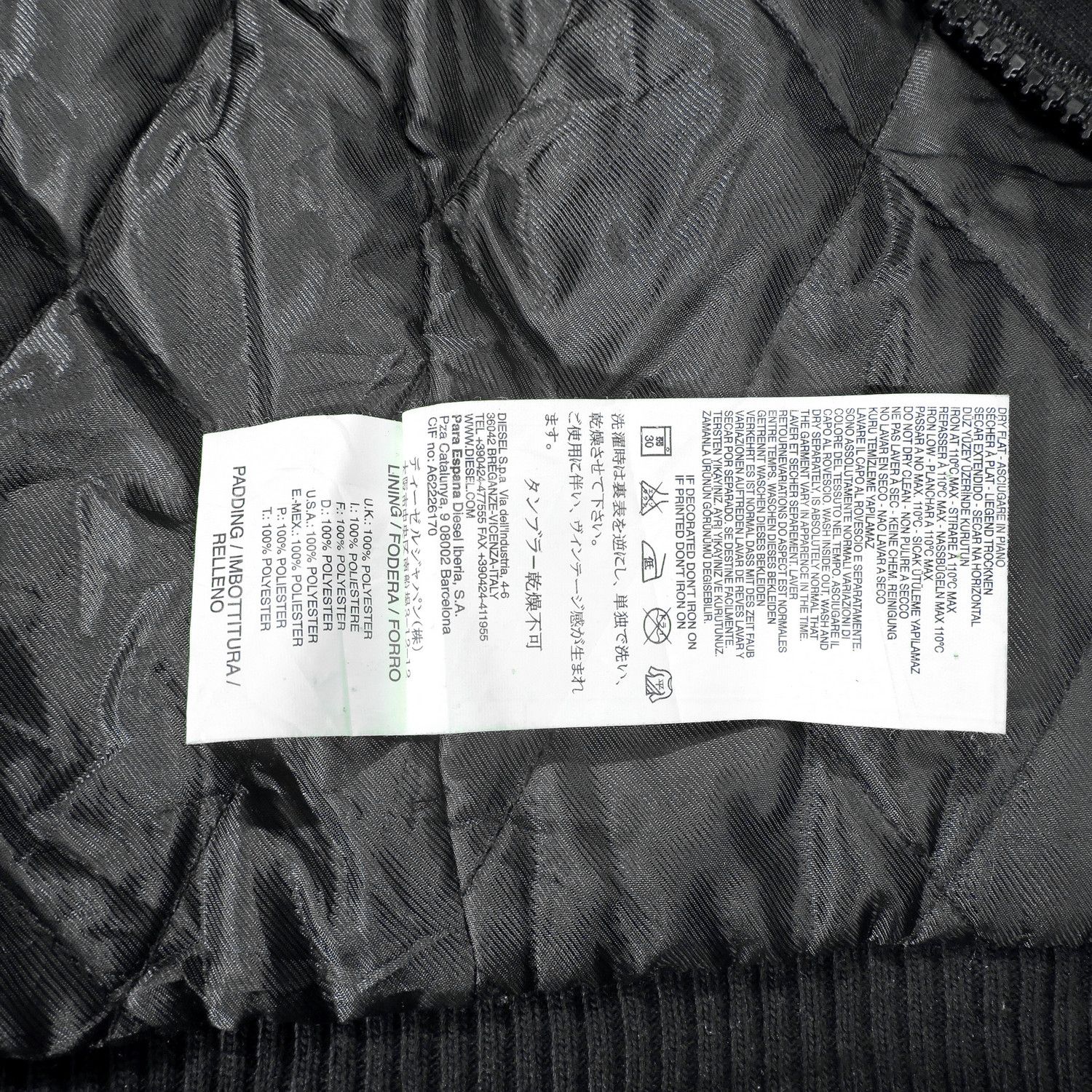 Diesel DIESEL DOUBLE COLLAR BIKERS MOTORCYCLE JACKET Size US S / EU 44-46 / 1 - 6 Thumbnail