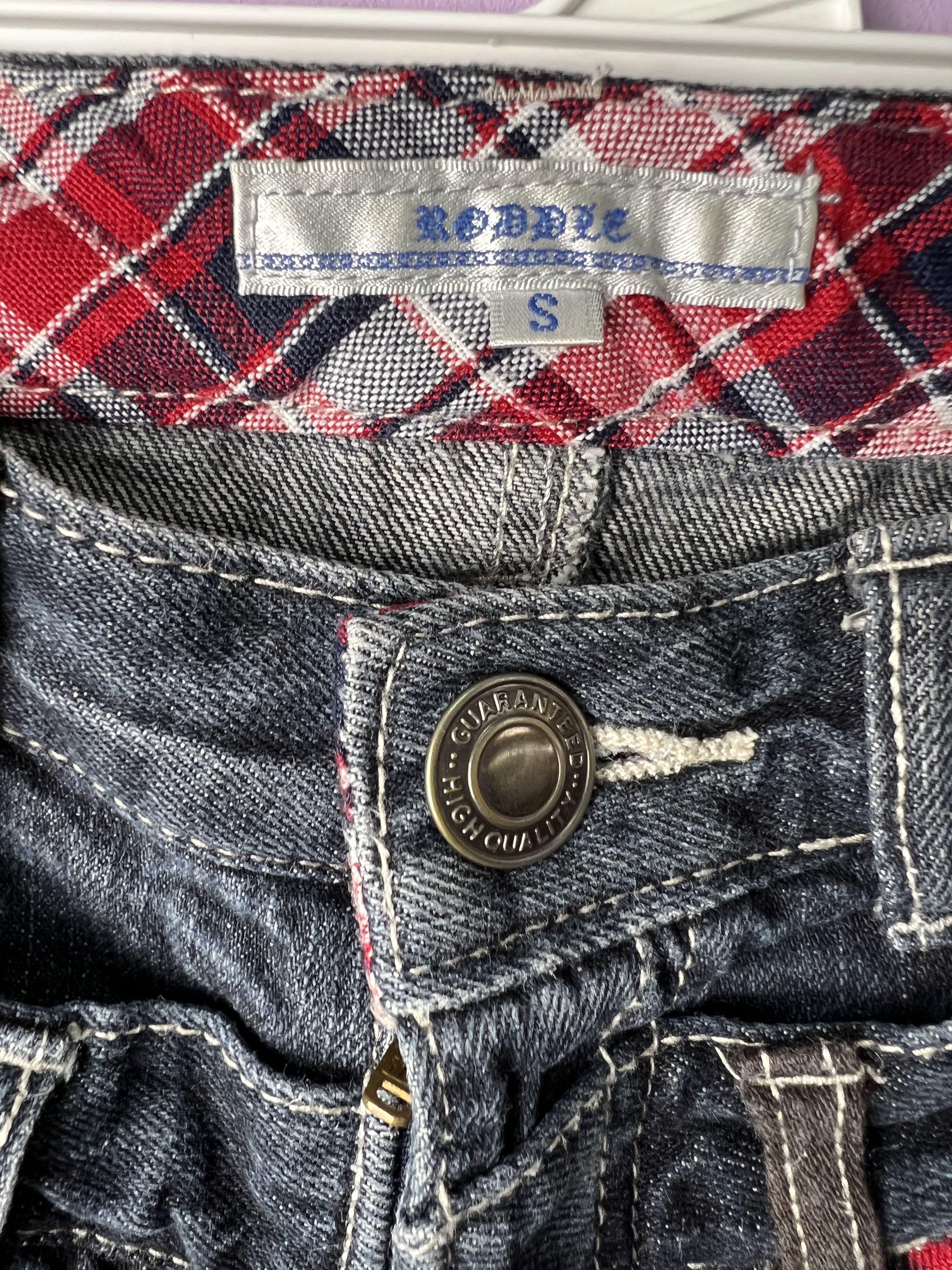 If Six Was Nine 🔥Roddle Double Waist Bondage Distressed Denim Size US 31 - 13 Thumbnail