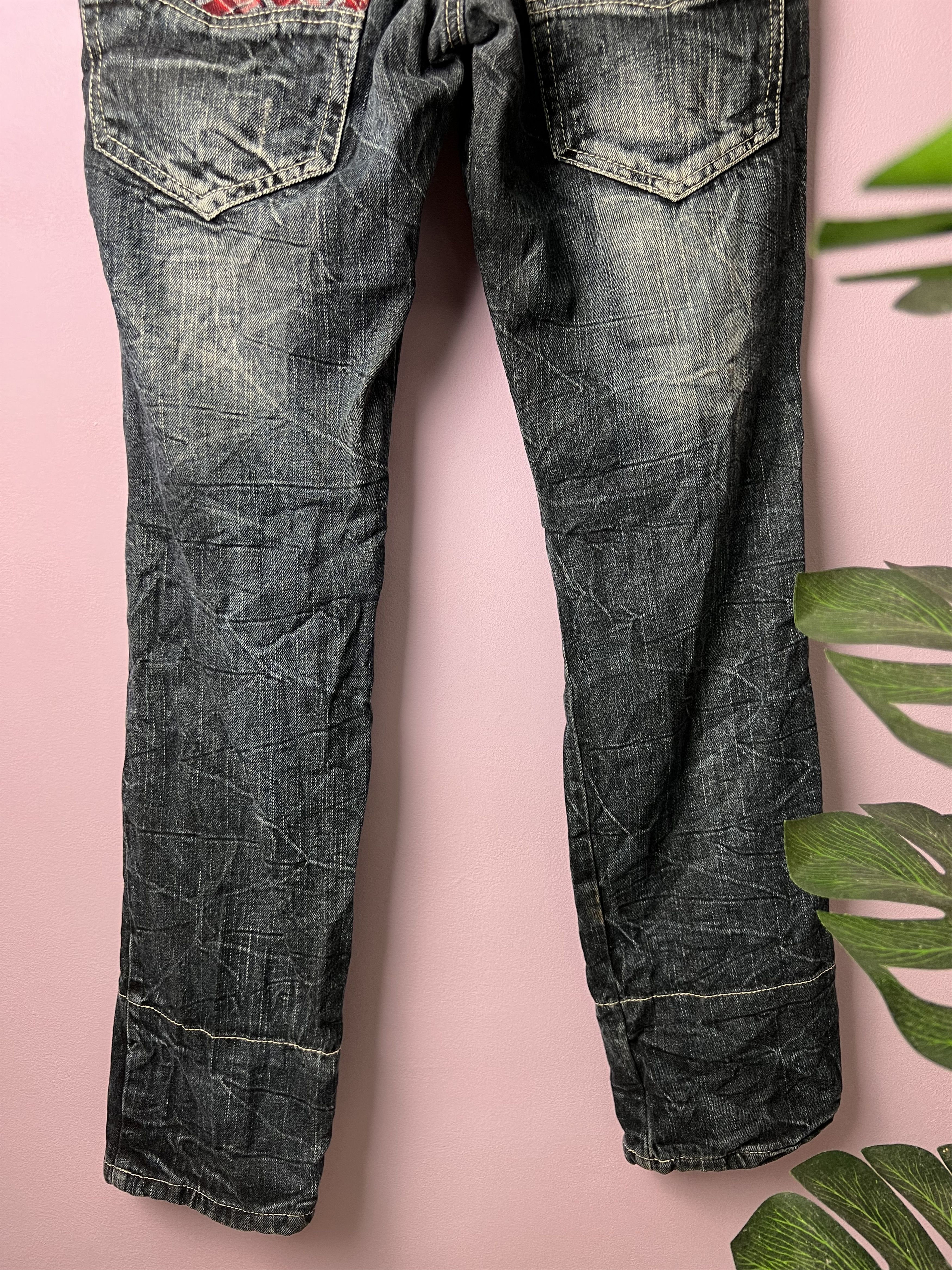 If Six Was Nine 🔥Roddle Double Waist Bondage Distressed Denim Size US 31 - 15 Thumbnail