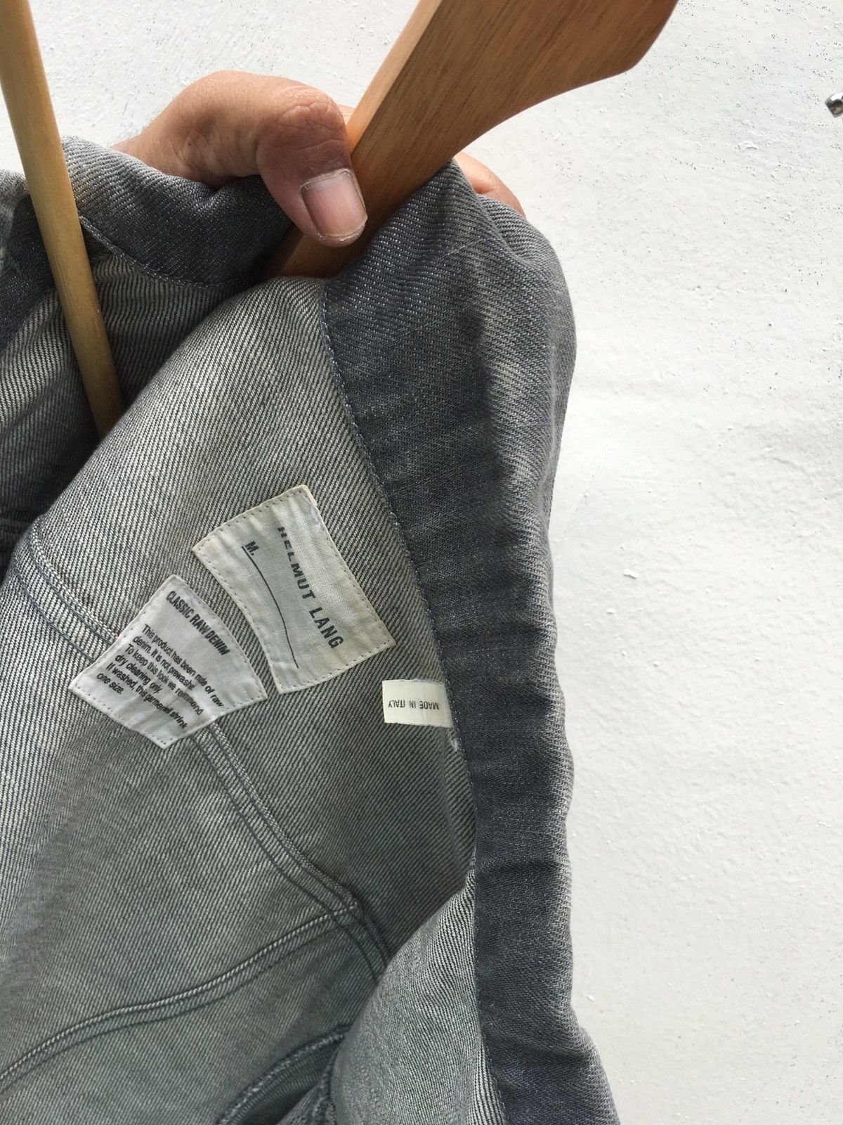 Helmut Lang Helmut Lang Raw Denim Jacket Jean Trucker Double Pockets Size US S / EU 44-46 / 1 - 16 Thumbnail