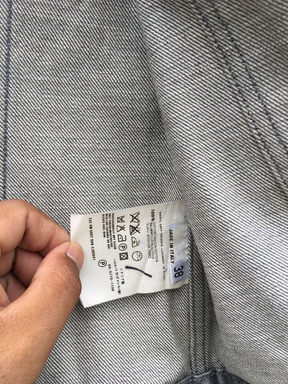 Helmut Lang Helmut Lang Raw Denim Jacket Jean Trucker Double Pockets Size US S / EU 44-46 / 1 - 12 Thumbnail