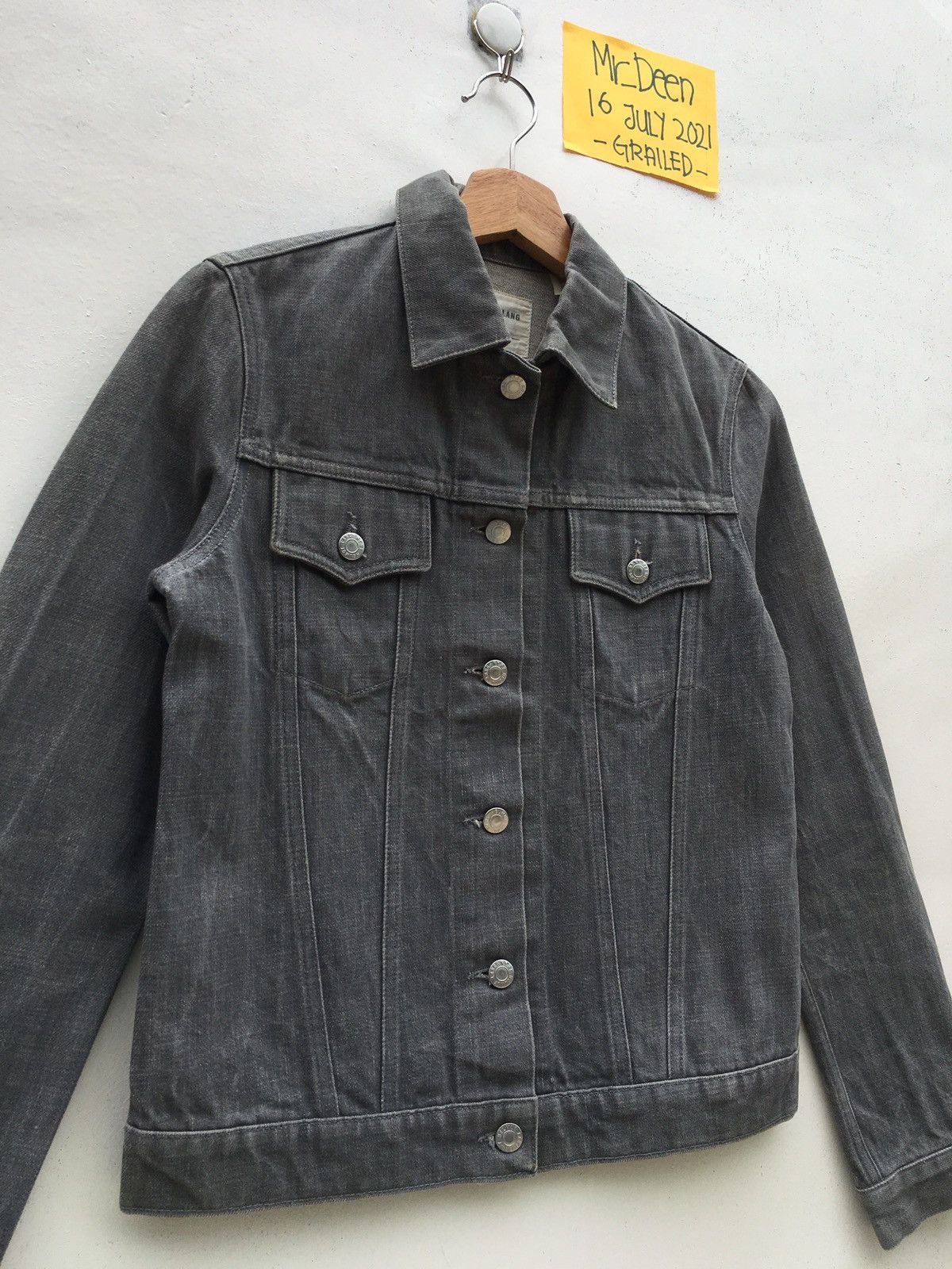 Helmut Lang Helmut Lang Raw Denim Jacket Jean Trucker Double Pockets Size US S / EU 44-46 / 1 - 5 Thumbnail