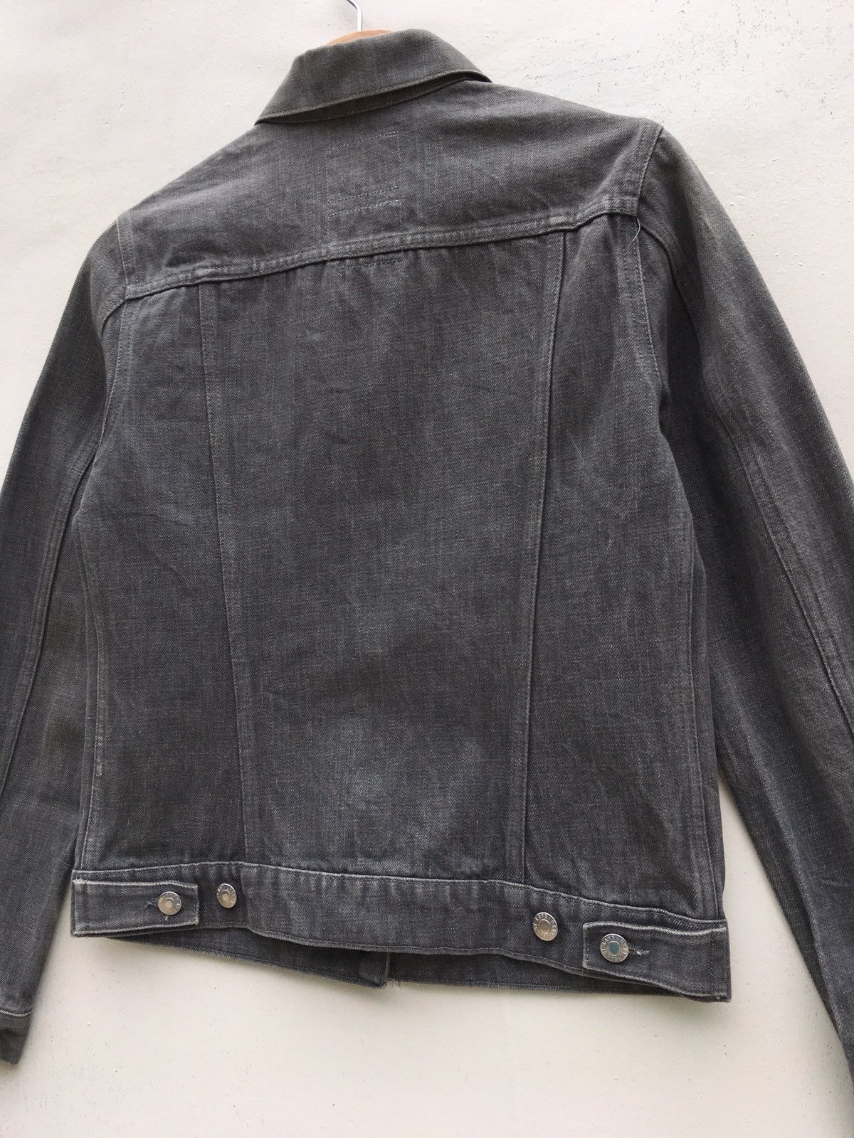 Helmut Lang Helmut Lang Raw Denim Jacket Jean Trucker Double Pockets Size US S / EU 44-46 / 1 - 23 Thumbnail
