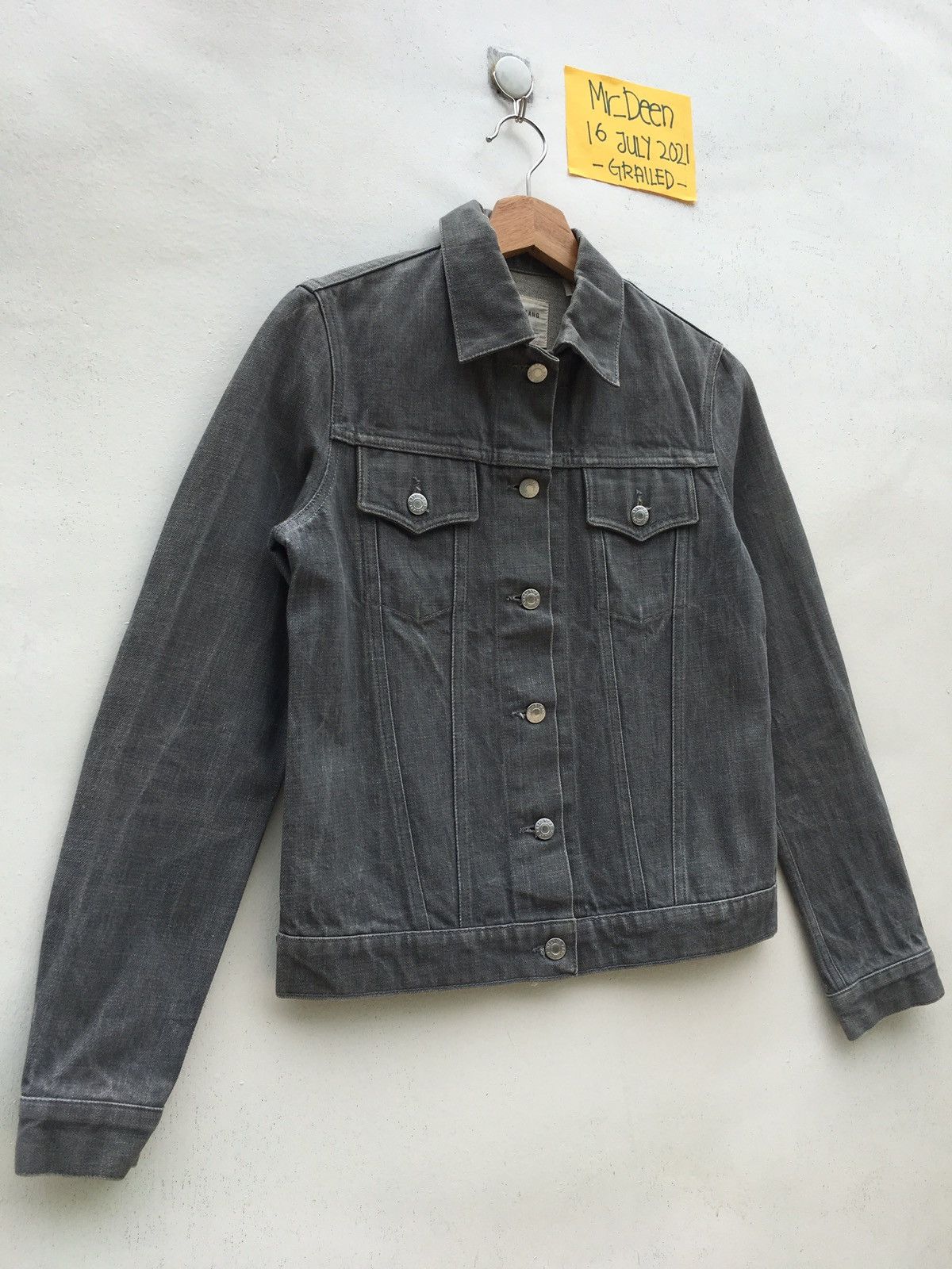 Helmut Lang Helmut Lang Raw Denim Jacket Jean Trucker Double Pockets Size US S / EU 44-46 / 1 - 2 Thumbnail