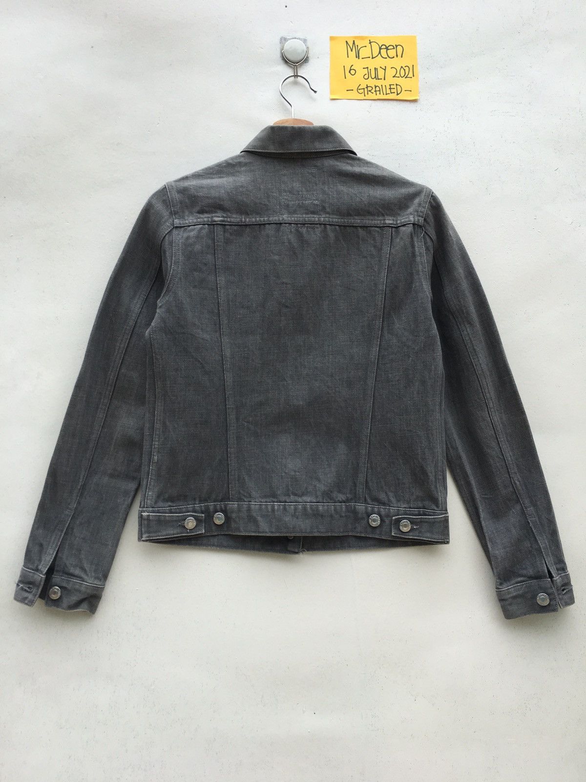 Helmut Lang Helmut Lang Raw Denim Jacket Jean Trucker Double Pockets Size US S / EU 44-46 / 1 - 18 Thumbnail