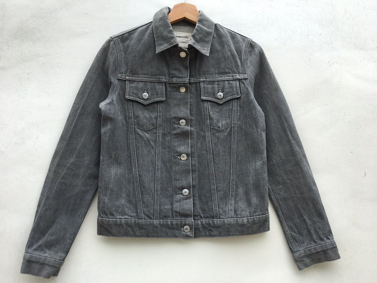 Helmut Lang Helmut Lang Raw Denim Jacket Jean Trucker Double Pockets Size US S / EU 44-46 / 1 - 7 Thumbnail