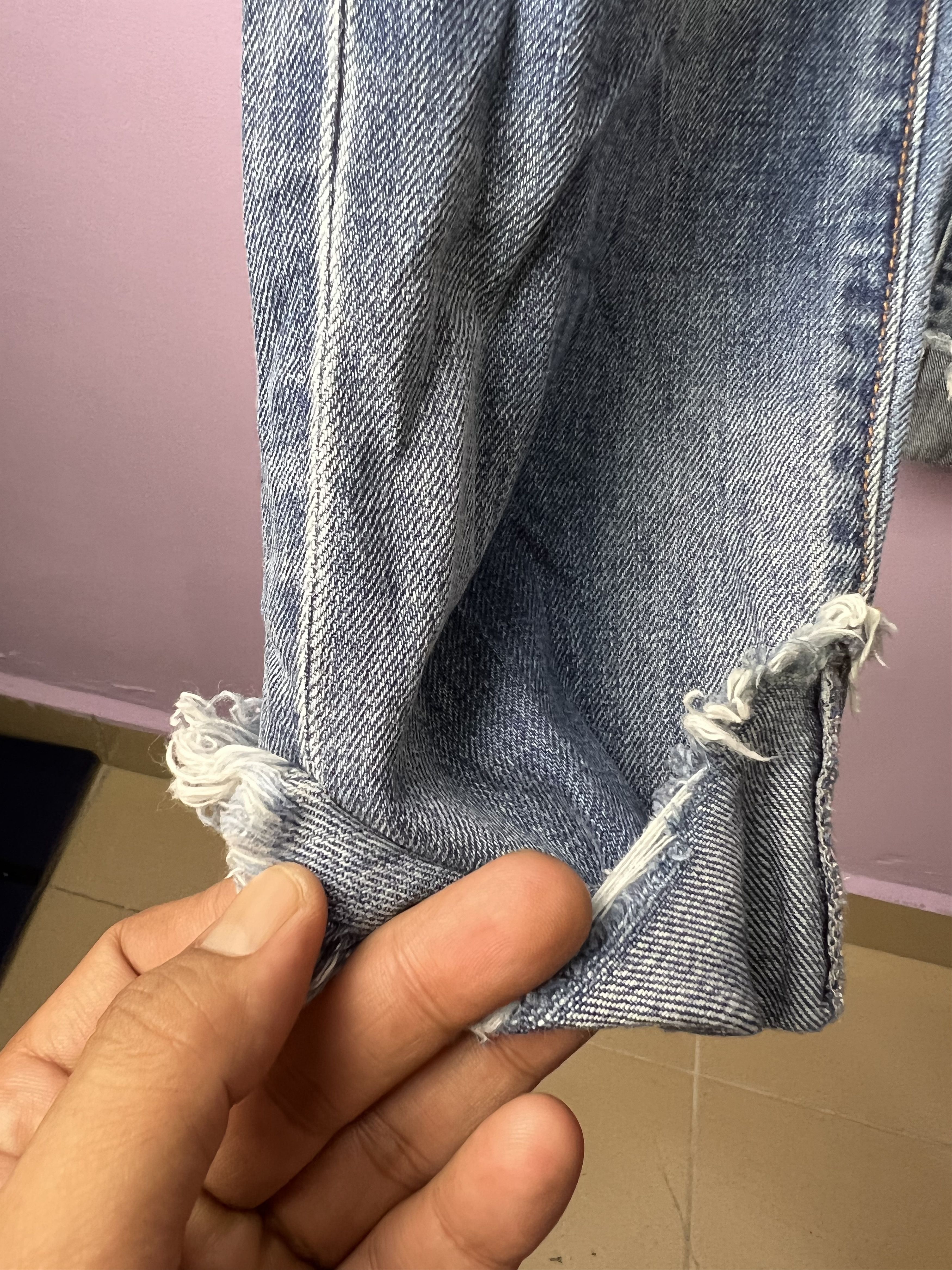 Japanese Brand 🔥Cropped Back Number Distressed Denim Size US 28 / EU 44 - 12 Thumbnail