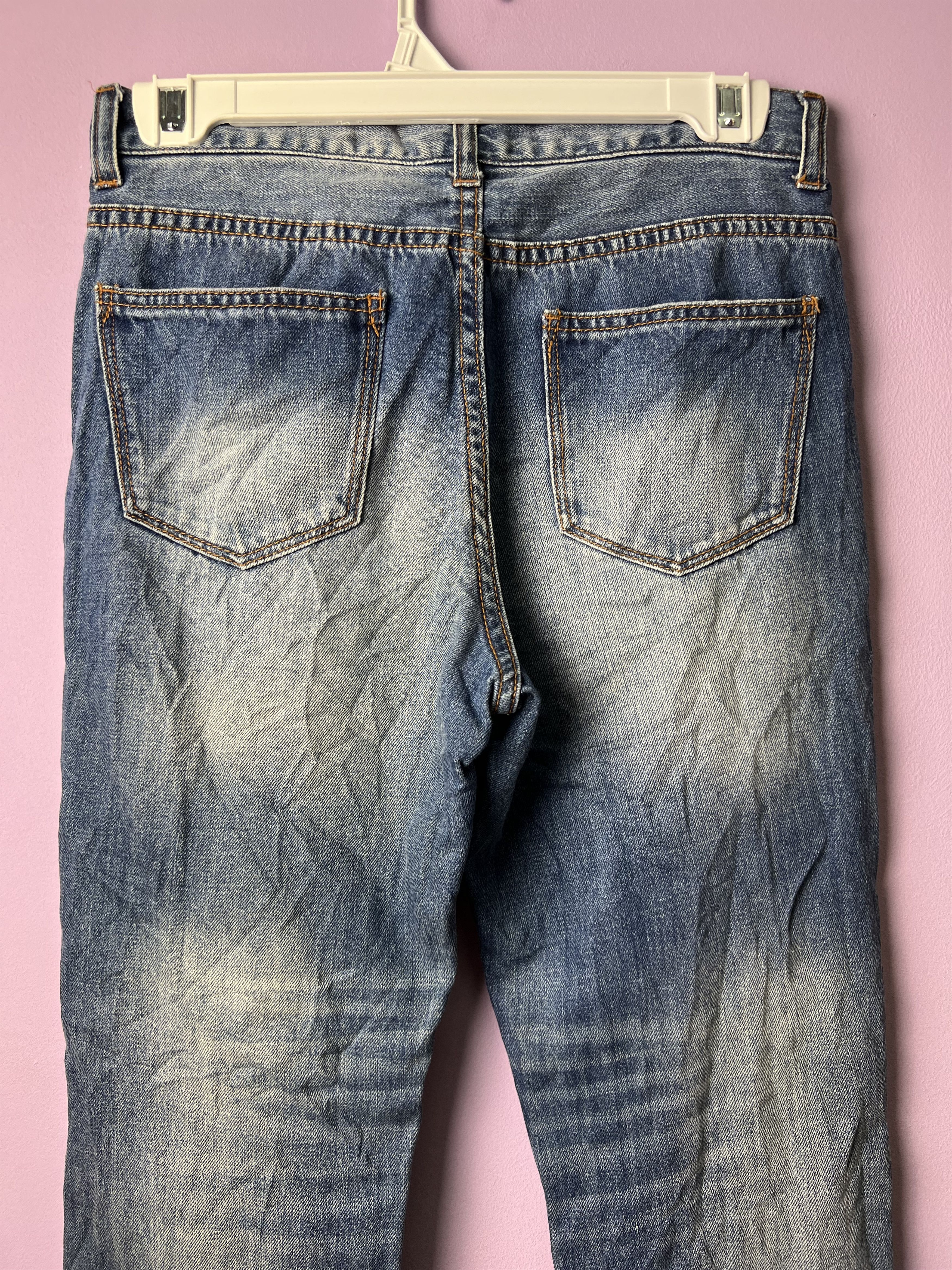 Japanese Brand 🔥Cropped Back Number Distressed Denim Size US 28 / EU 44 - 10 Thumbnail