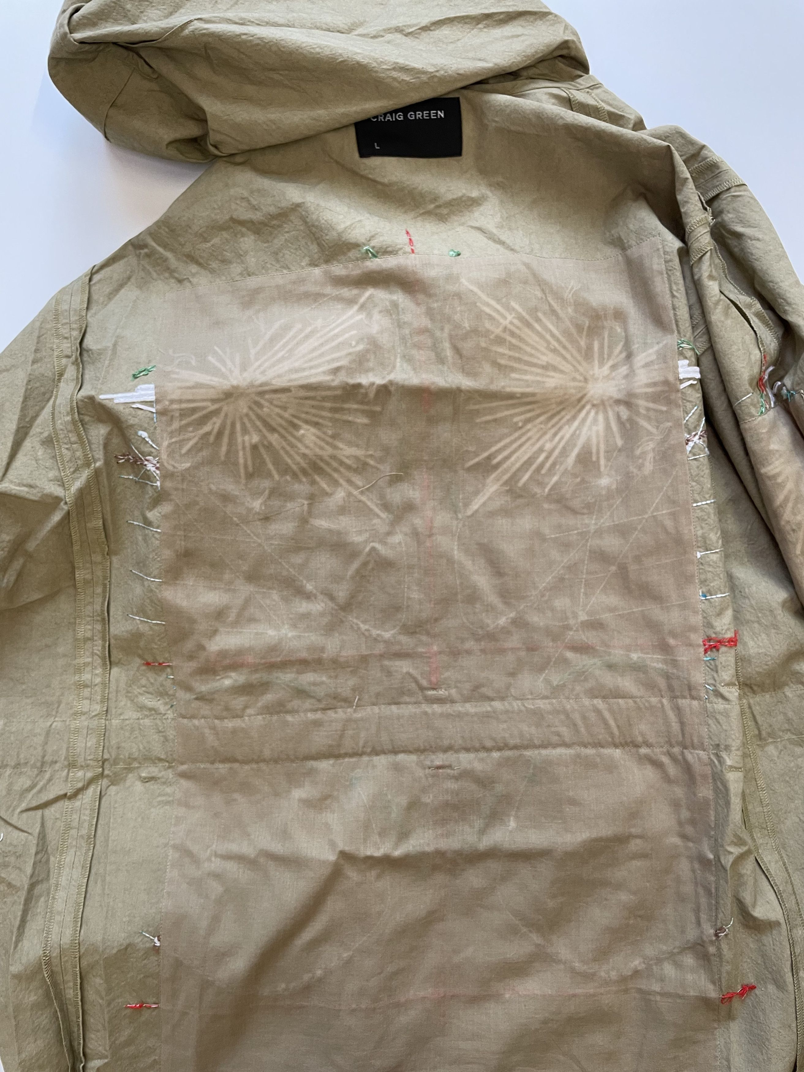 Craig Green Craig Green Embroided Cotton Hooded Jacket (0273) Size US L / EU 52-54 / 3 - 12 Thumbnail