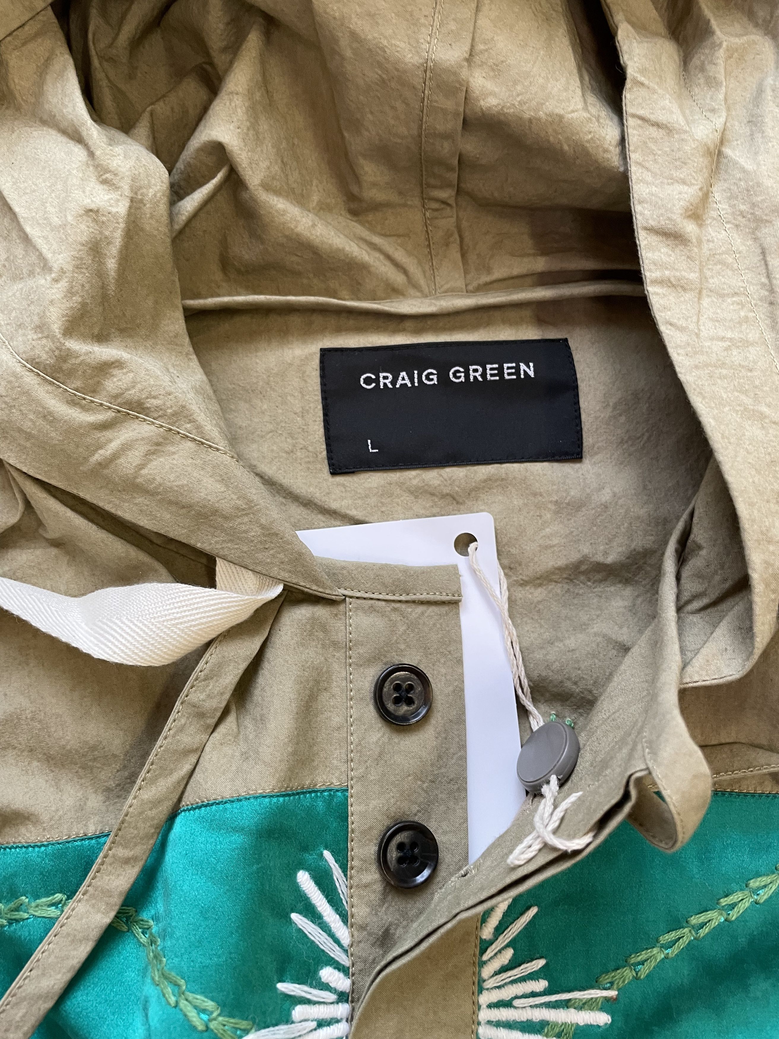 Craig Green Craig Green Embroided Cotton Hooded Jacket (0273) Size US L / EU 52-54 / 3 - 6 Thumbnail