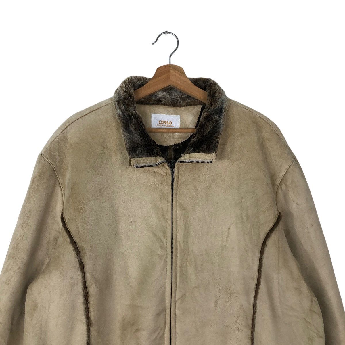 Japanese Brand VINTAGE CHORE JACKET MINK FUR LINING COSSO JAPAN Size US L / EU 52-54 / 3 - 2 Thumbnail