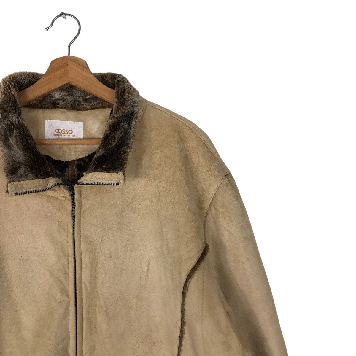 Japanese Brand VINTAGE CHORE JACKET MINK FUR LINING COSSO JAPAN Size US L / EU 52-54 / 3 - 5 Thumbnail