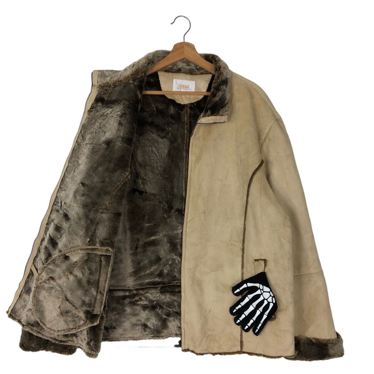 Japanese Brand VINTAGE CHORE JACKET MINK FUR LINING COSSO JAPAN Size US L / EU 52-54 / 3 - 8 Thumbnail