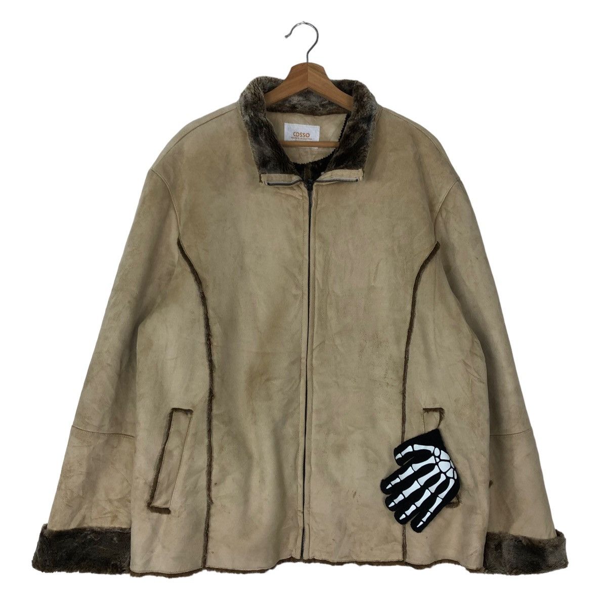 Japanese Brand VINTAGE CHORE JACKET MINK FUR LINING COSSO JAPAN Size US L / EU 52-54 / 3 - 1 Thumbnail